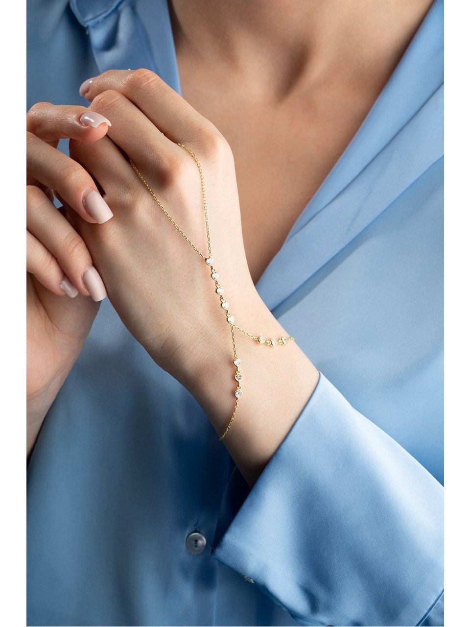 Nisan Ketten und Armband Set, 925 Silber Damenarmband – Vergoldetes Şahmera günstig online kaufen