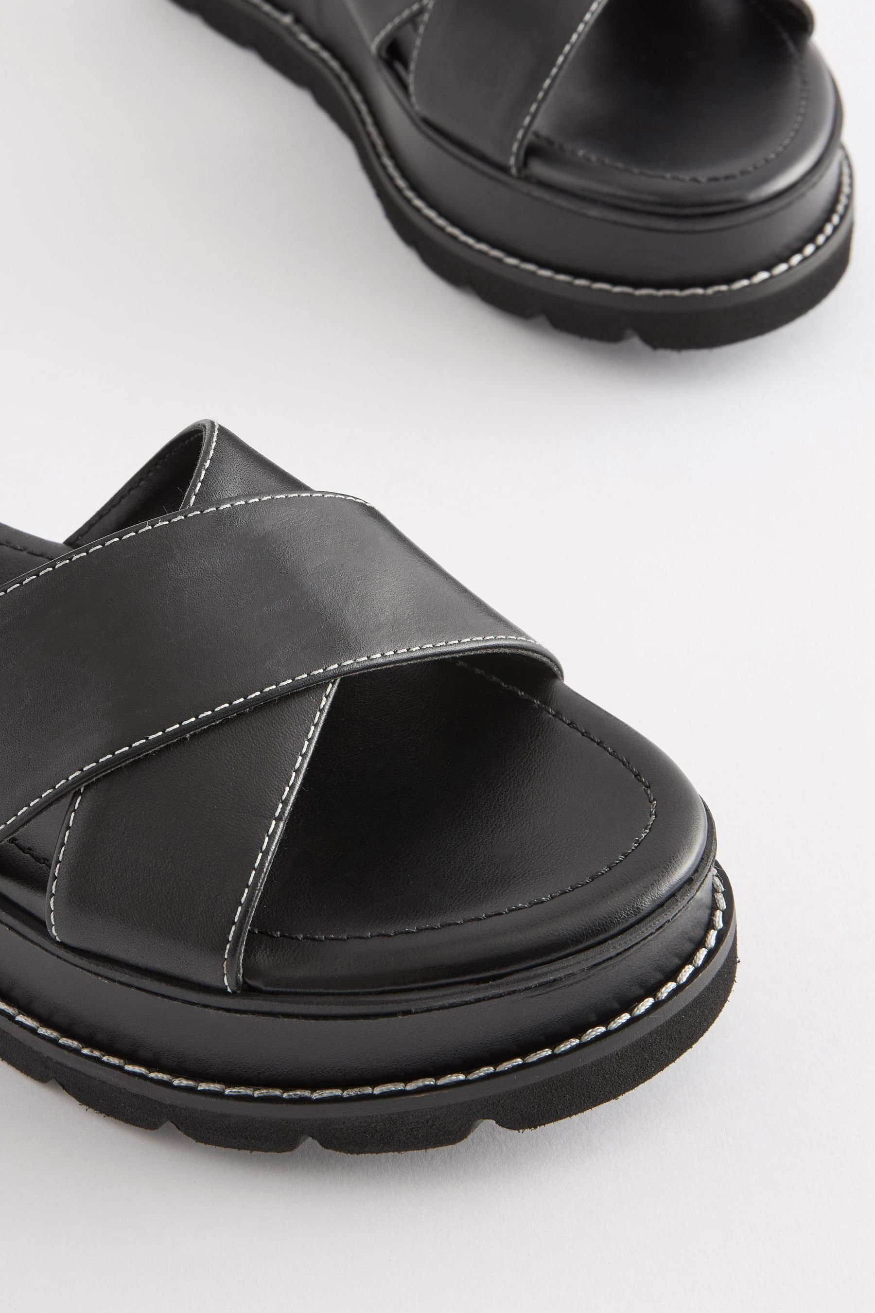 Next Forever Comfort® Flatform-Sandalen aus Leder (1-tlg) Plateausandale
