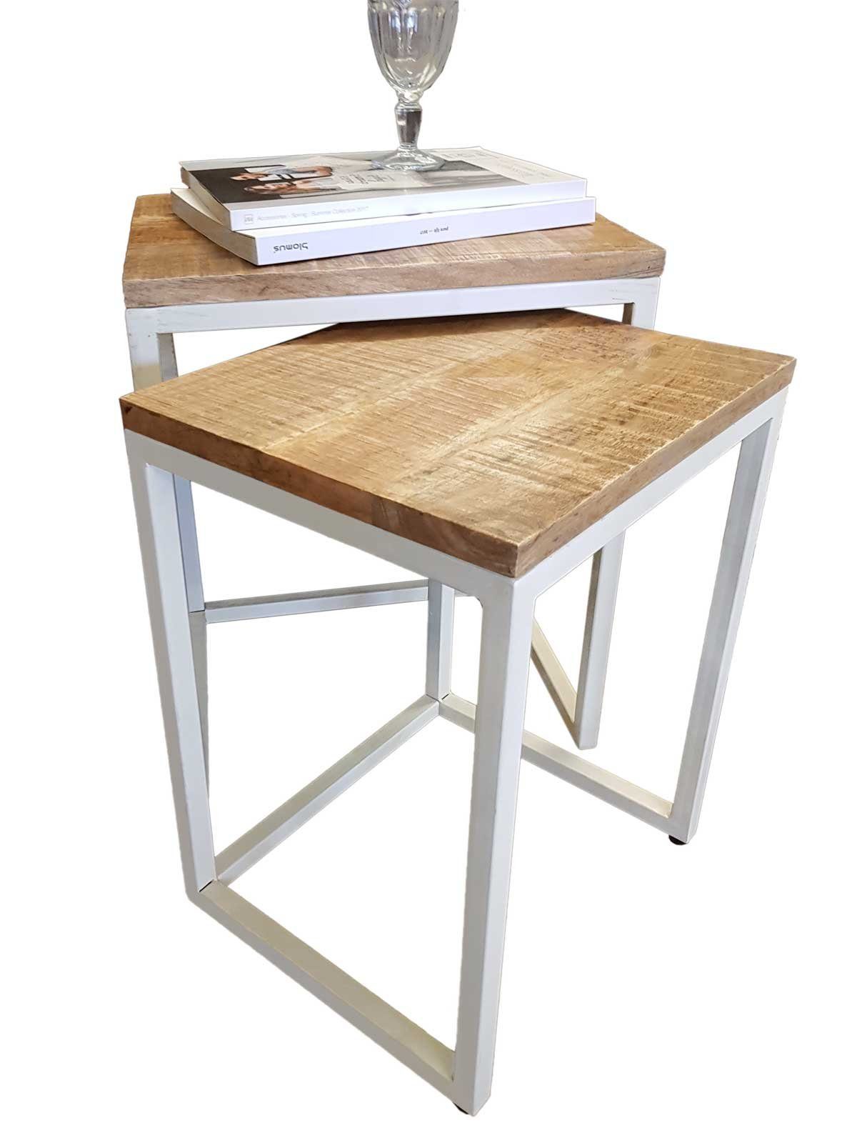Couchtisch Beistelltisch Holz Satztisch 2erSet Wohnzimmer Tisch Couchtisch Dallas