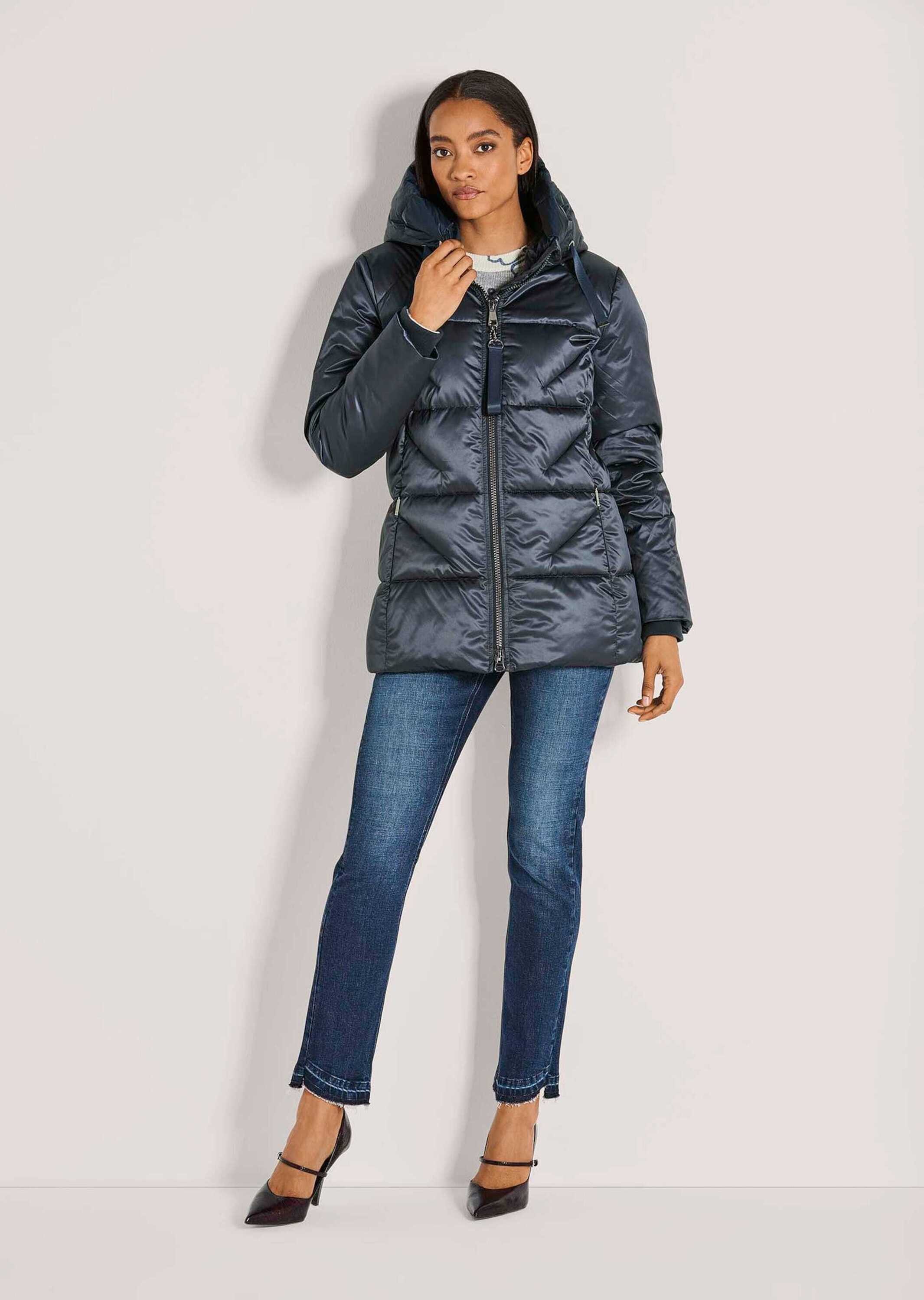 MADELEINE Steppjacke Wattierte Outdoor-Jacke mit Kapuze, Stepp Jacke mit gl günstig online kaufen