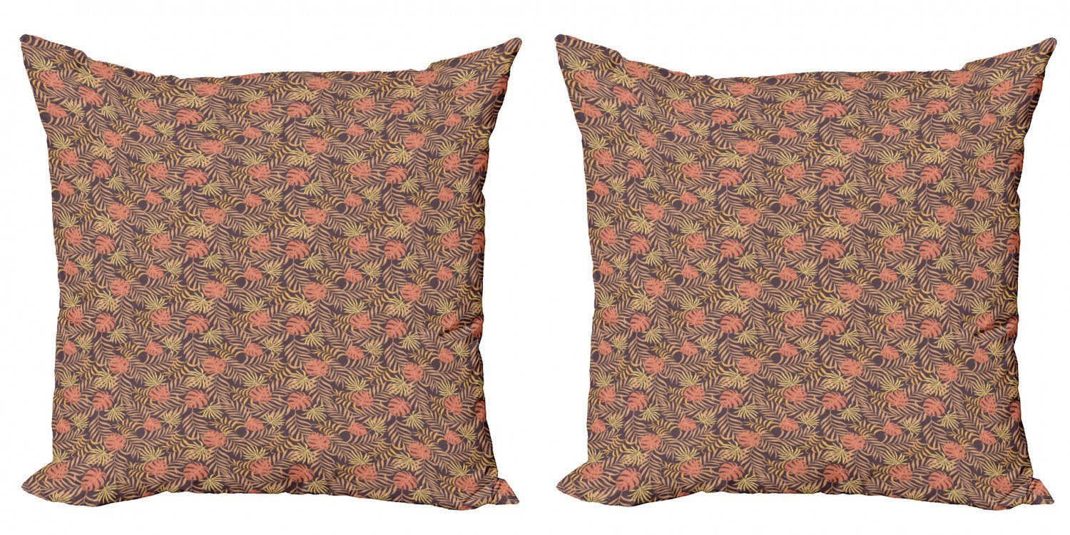 Tropical Doppelseitiger Kissenbezüge Abakuhaus Urwald (2 Modern Stück), Accent Digitaldruck, Palm Laub