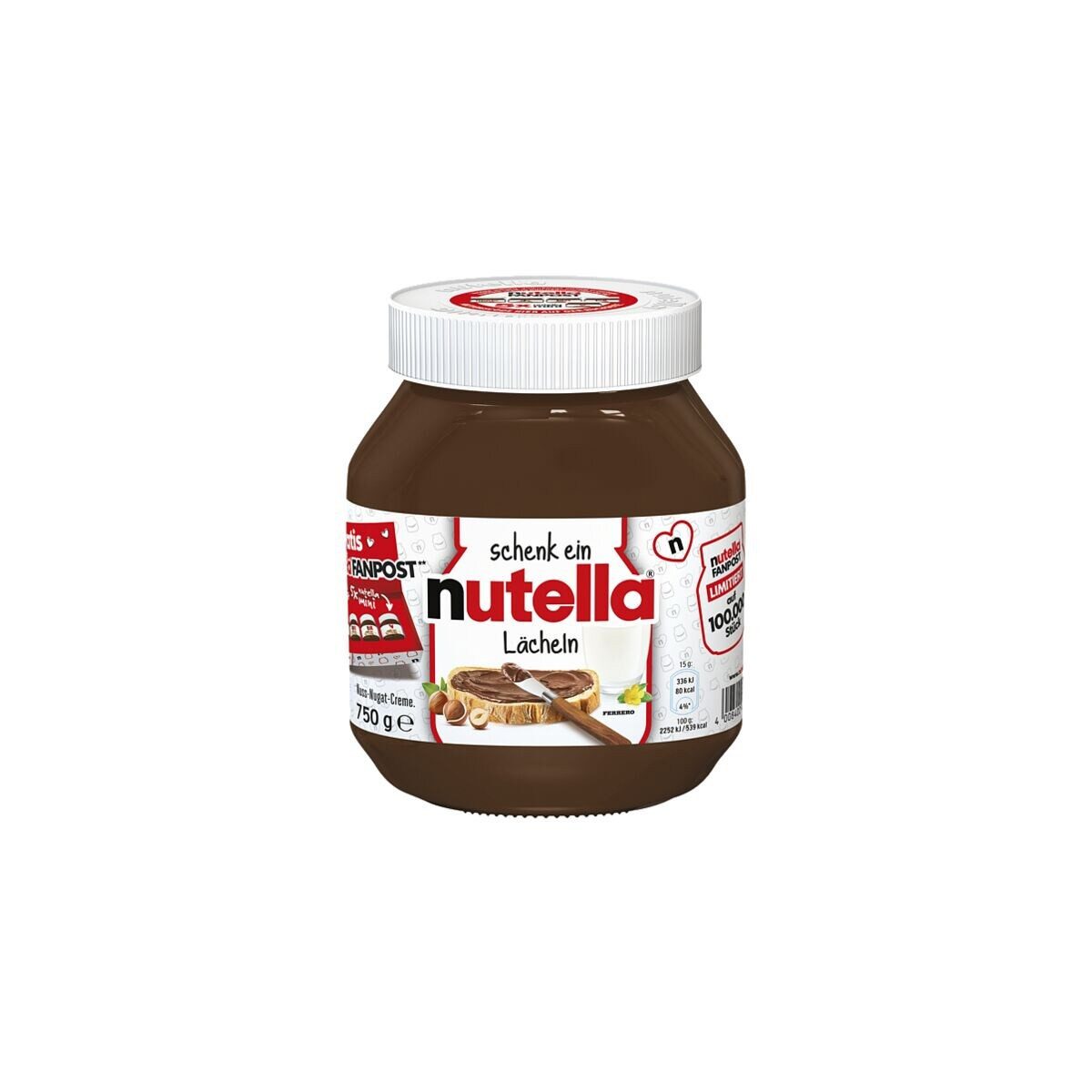 nutella Schokoaufstrich Nougatcreme nutella®, 750 g
