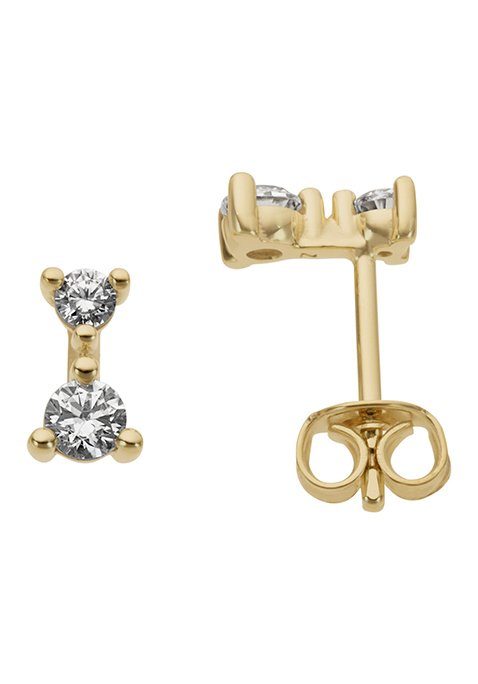 Paar Ohrstecker Schmuck Geschenk Gold 333 Ohrschmuck Solitär