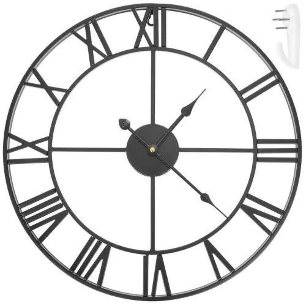 Ruhhy Wanduhr Retro Uhr Wanduhr 3D (Großer Durchmesser 47 cm)