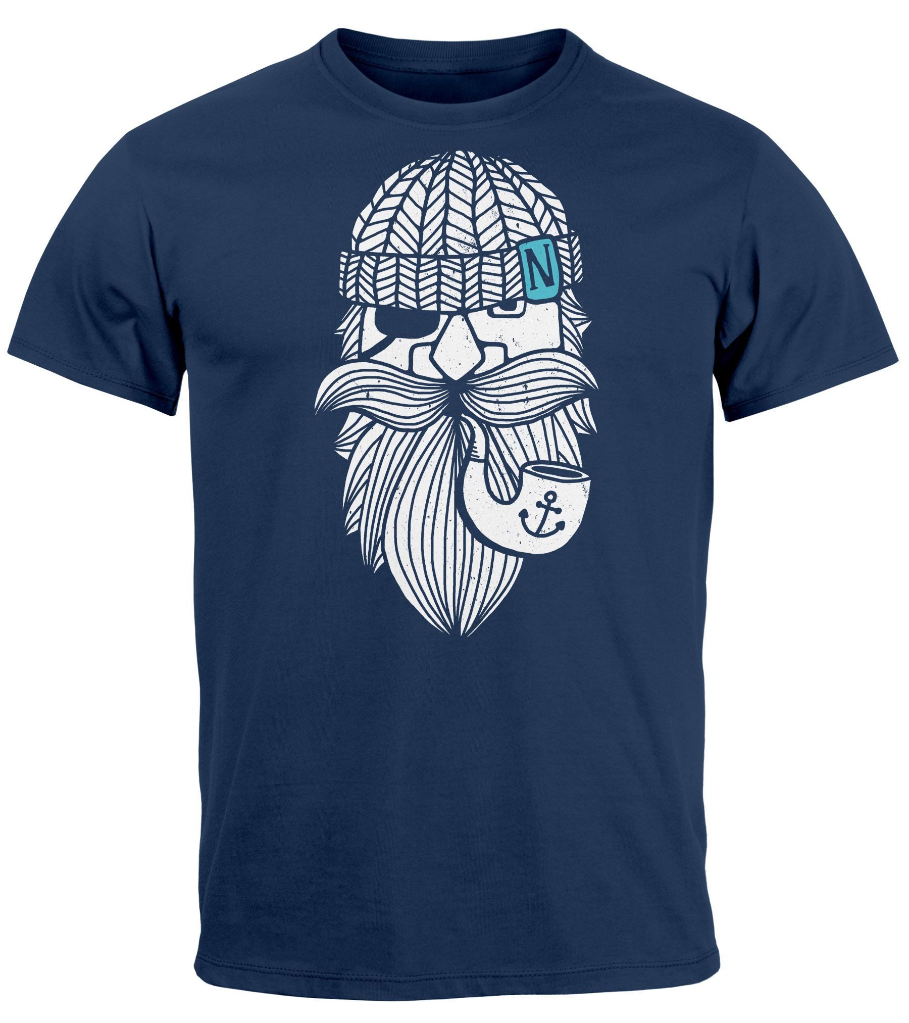 Neverless Print-Shirt Herren T-Shirt Printshirt Seemann günstig online kaufen
