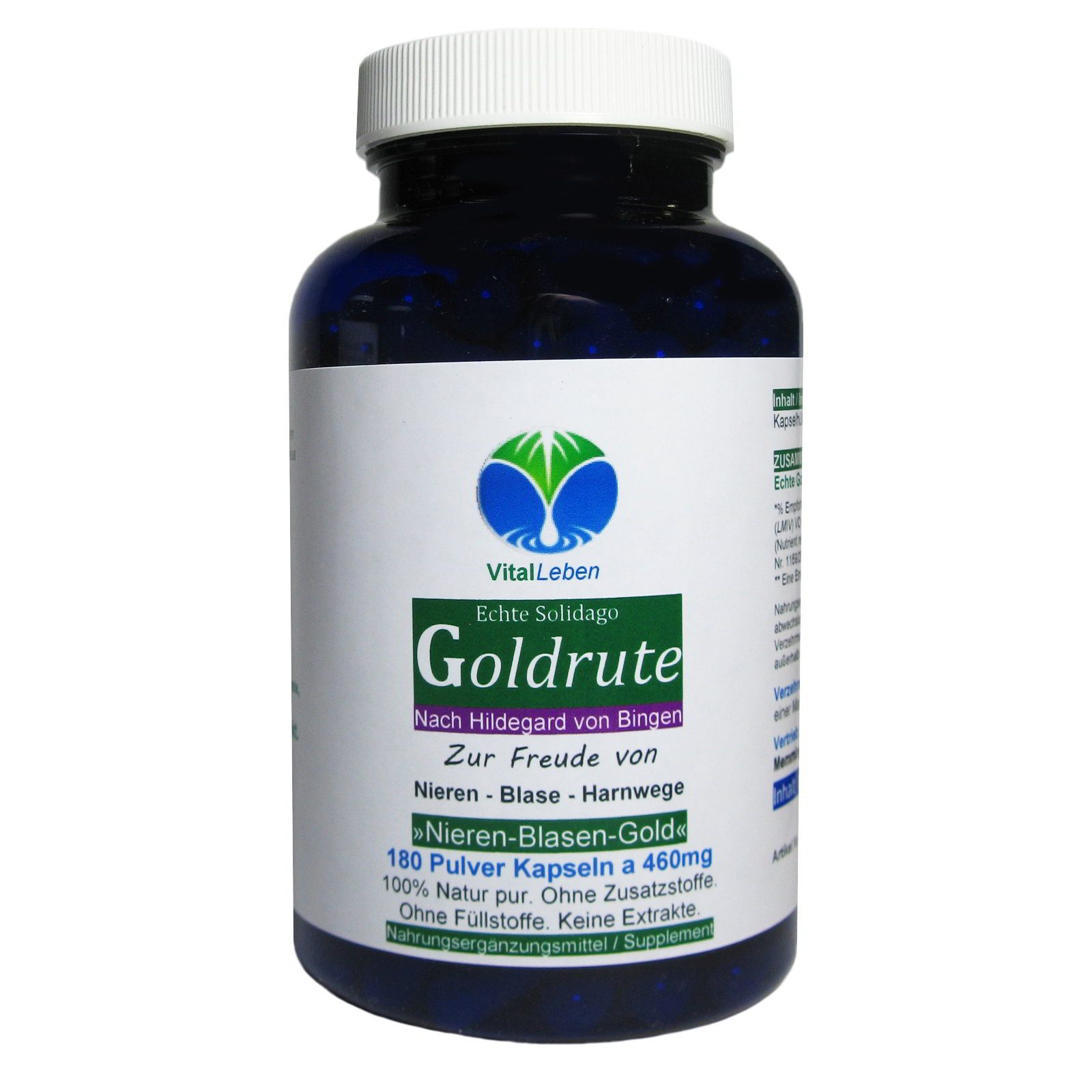 Echte GOLDRUTE Solidago [OHNE ZUSATZSTOFFE] NIEREN - BLASE - HARNWEGE Kapseln