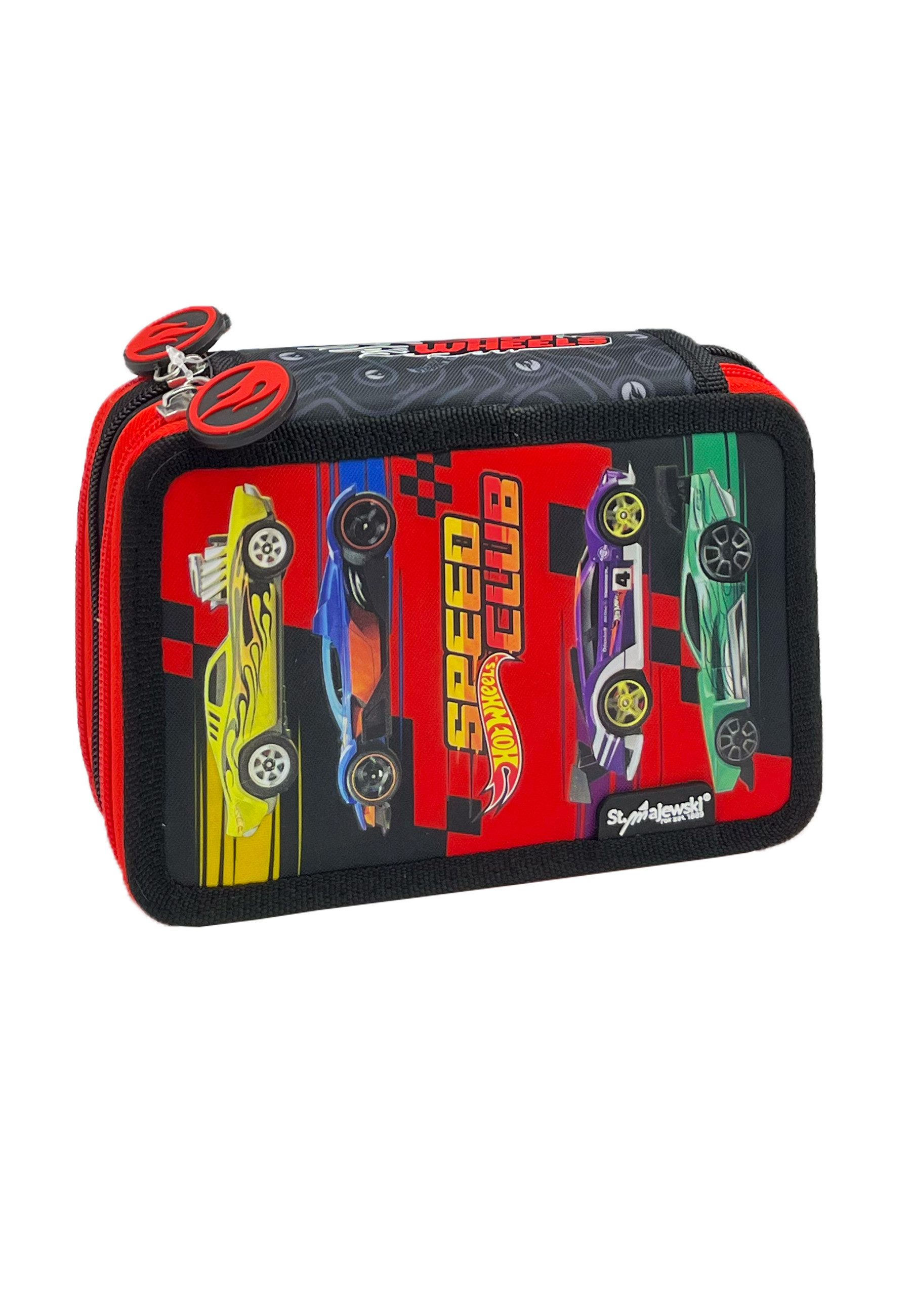 Hot Wheels Federmäppchen Kinder Mäppchen Federmappe Etui mit Inhalt
