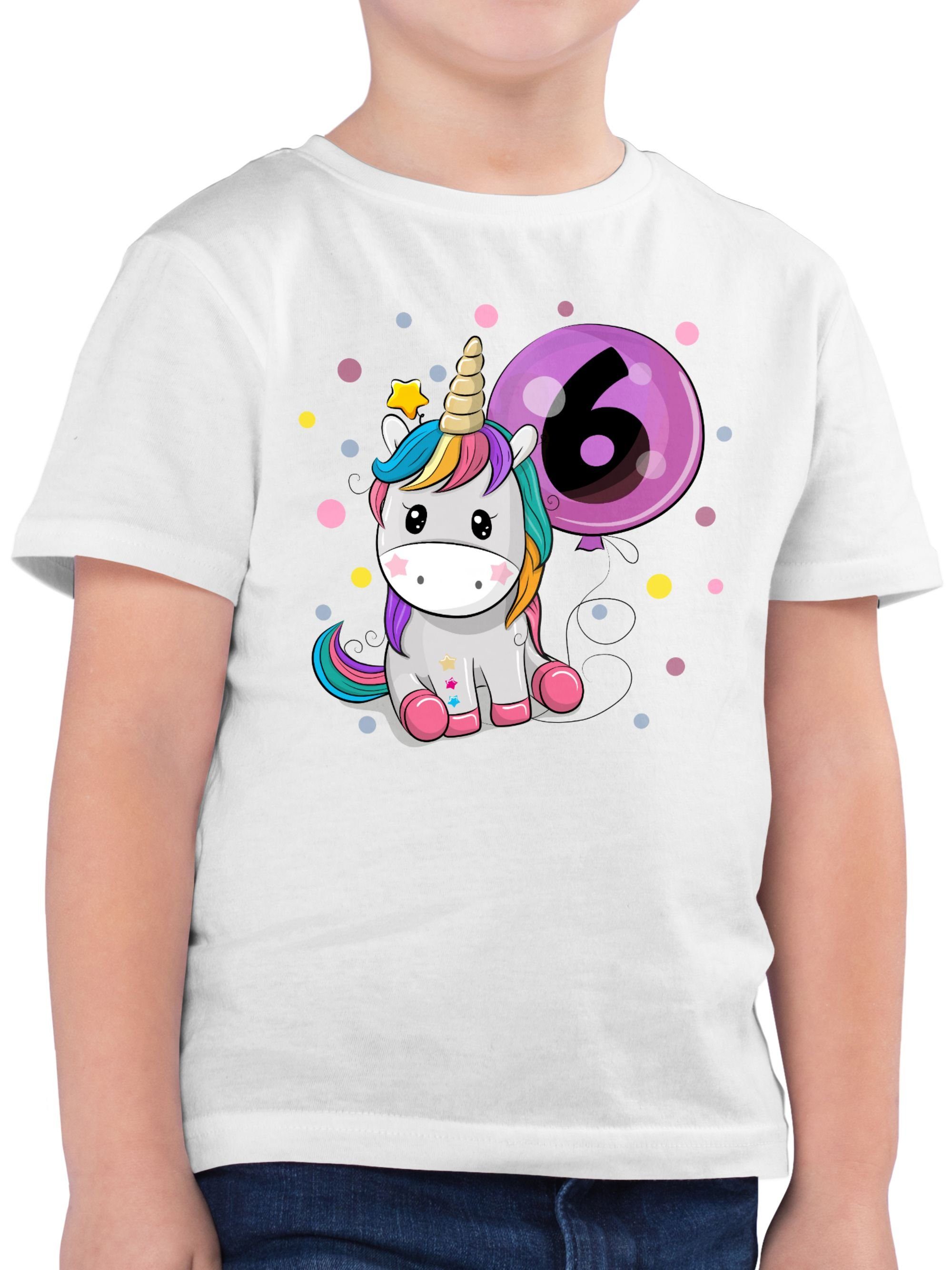 Kinder T-Shirt 'Ich Bin 6' - Geburtstagsoutfit Für Mädchen
