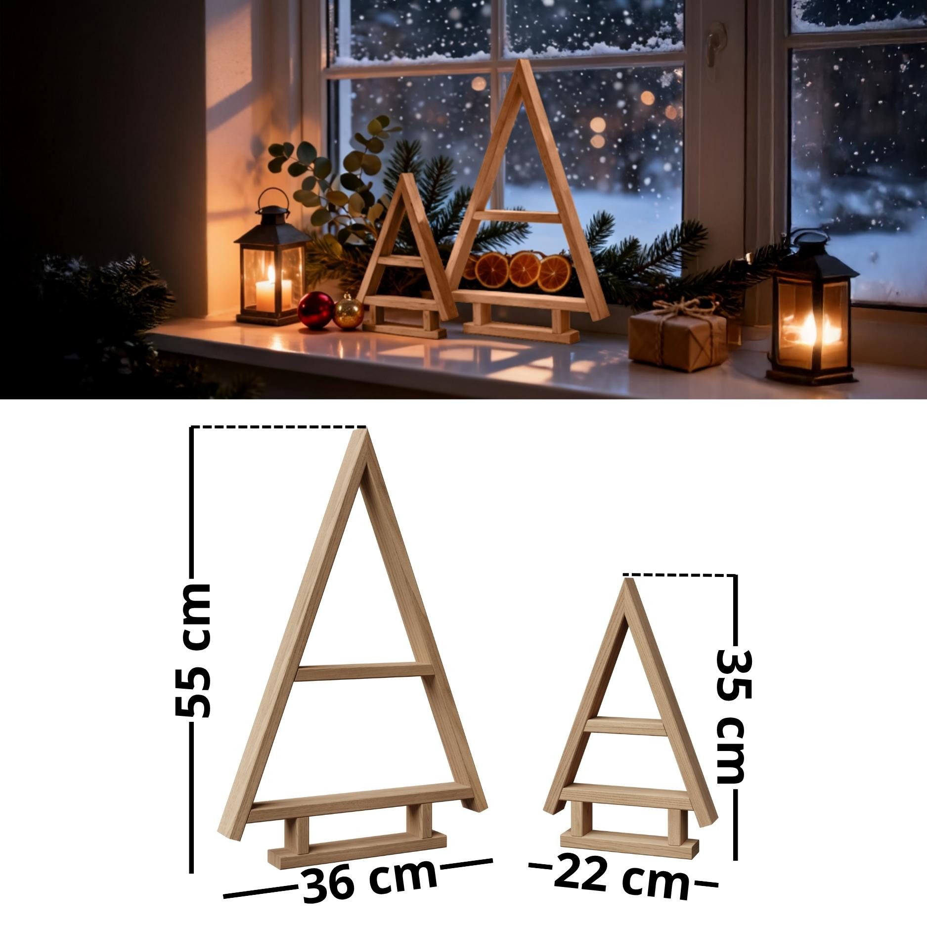 Floranica Weihnachtsfigur Deko 2er SET Handgemacht günstig online kaufen