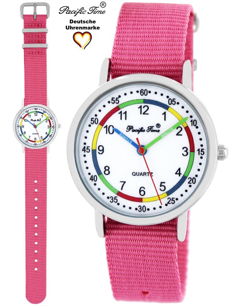 Pacific Time Quarzuhr Kinder Armbanduhr First Lernuhr Wechselarmband, Mix und Match Design - Gratis Versand