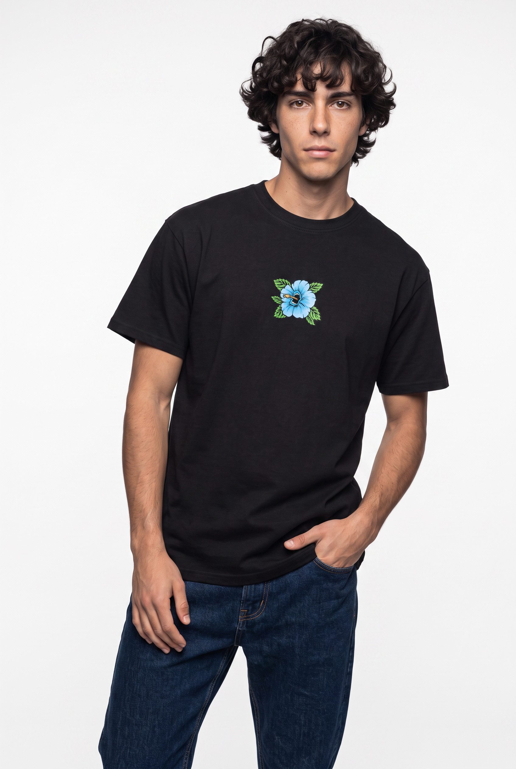 Santa Cruz T-Shirt SCREAMING HIBISCUS FRONT T-SHIRT