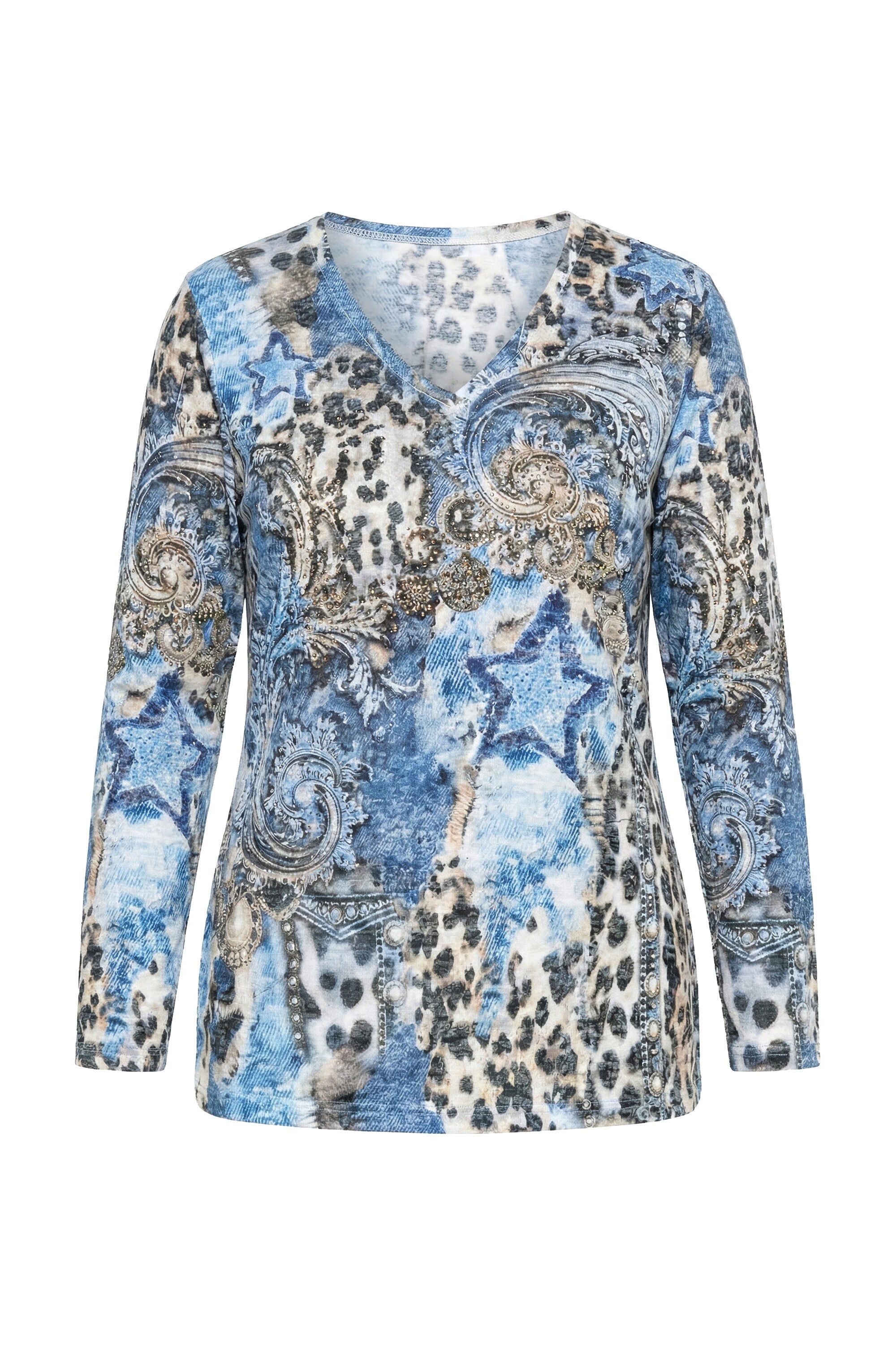 Angel of Style T-Shirt T-Shirt Komfort Fit Leo/Sterne Glitzersteinchen günstig online kaufen