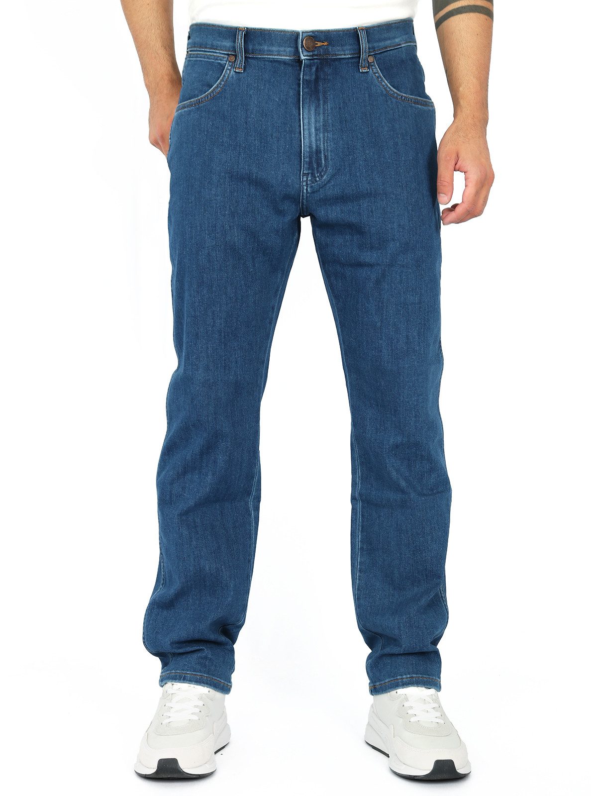 Wrangler Tapered-fit-Jeans Regular Fit - Leicht & Supersoft - River Coldwat günstig online kaufen