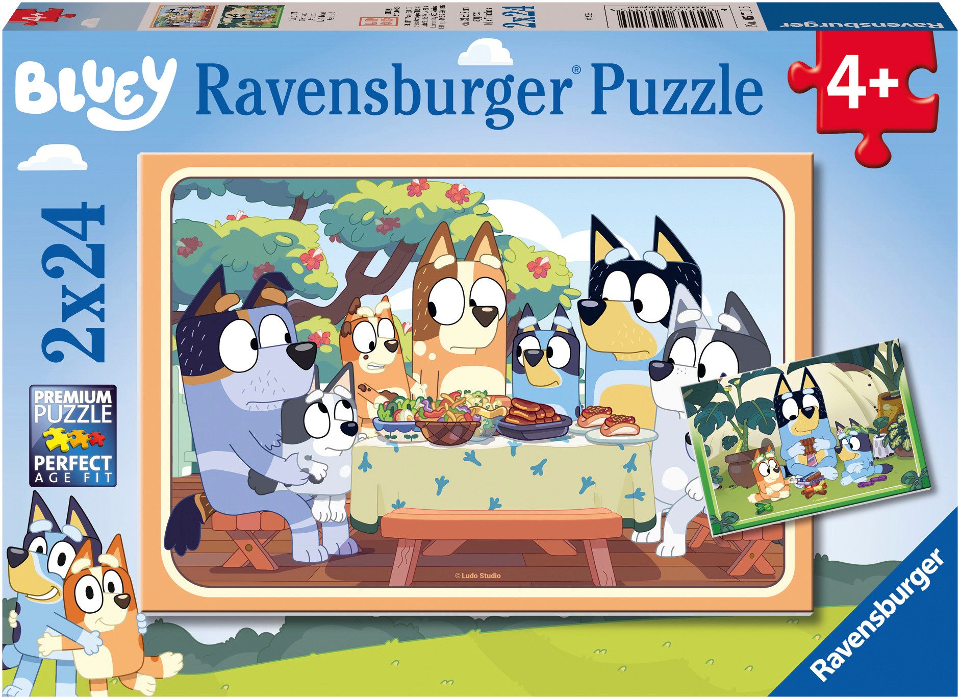 Ravensburger Puzzle Bluey, Auf geht's!, 48 Puzzleteile, Made in Europe, FSC® - schützt Wald - weltweit
