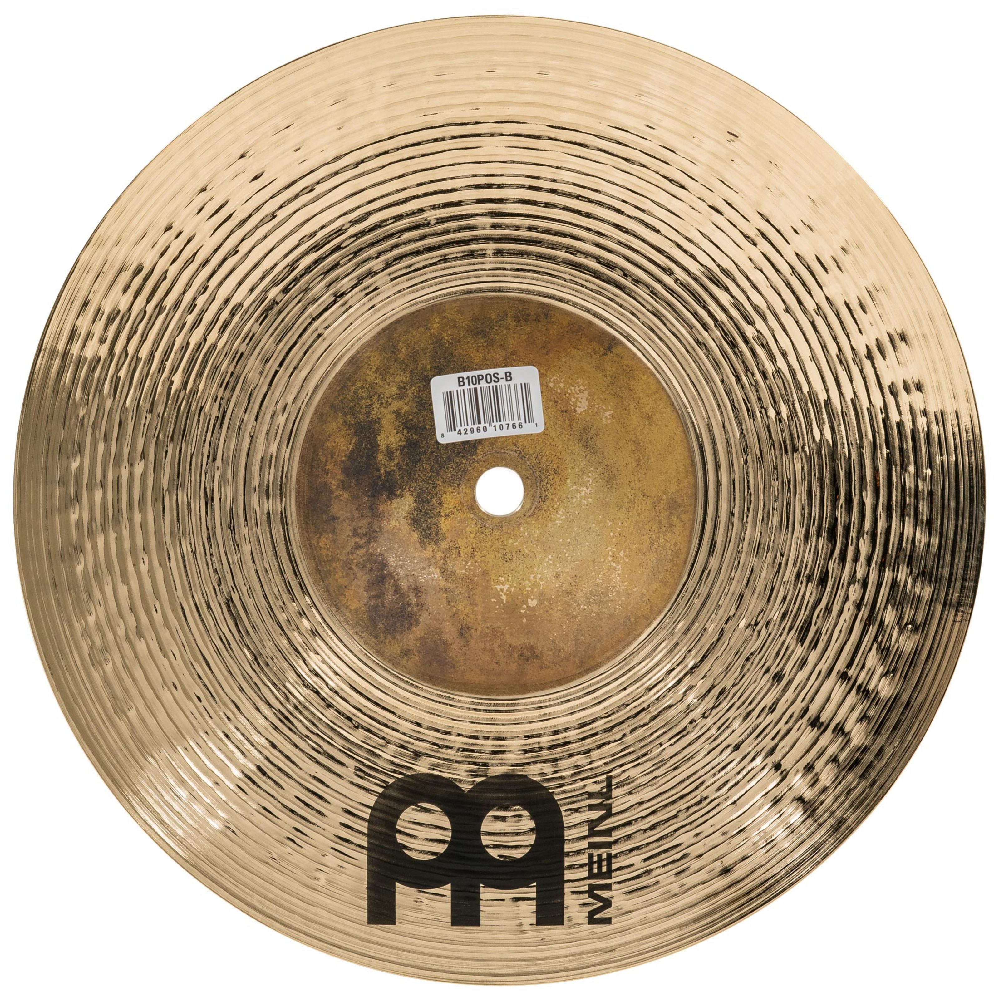 Meinl Percussion Becken, Cymbals, Crash Becken, B10POS-B Byzance Polyphonic Splash 10" Brilliant - Crash Becken