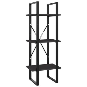 vidaXL Bücherregal Bücherregal 3 Fächer Grau 40x30x105 cm Holzwerkstoff, 1-tlg.