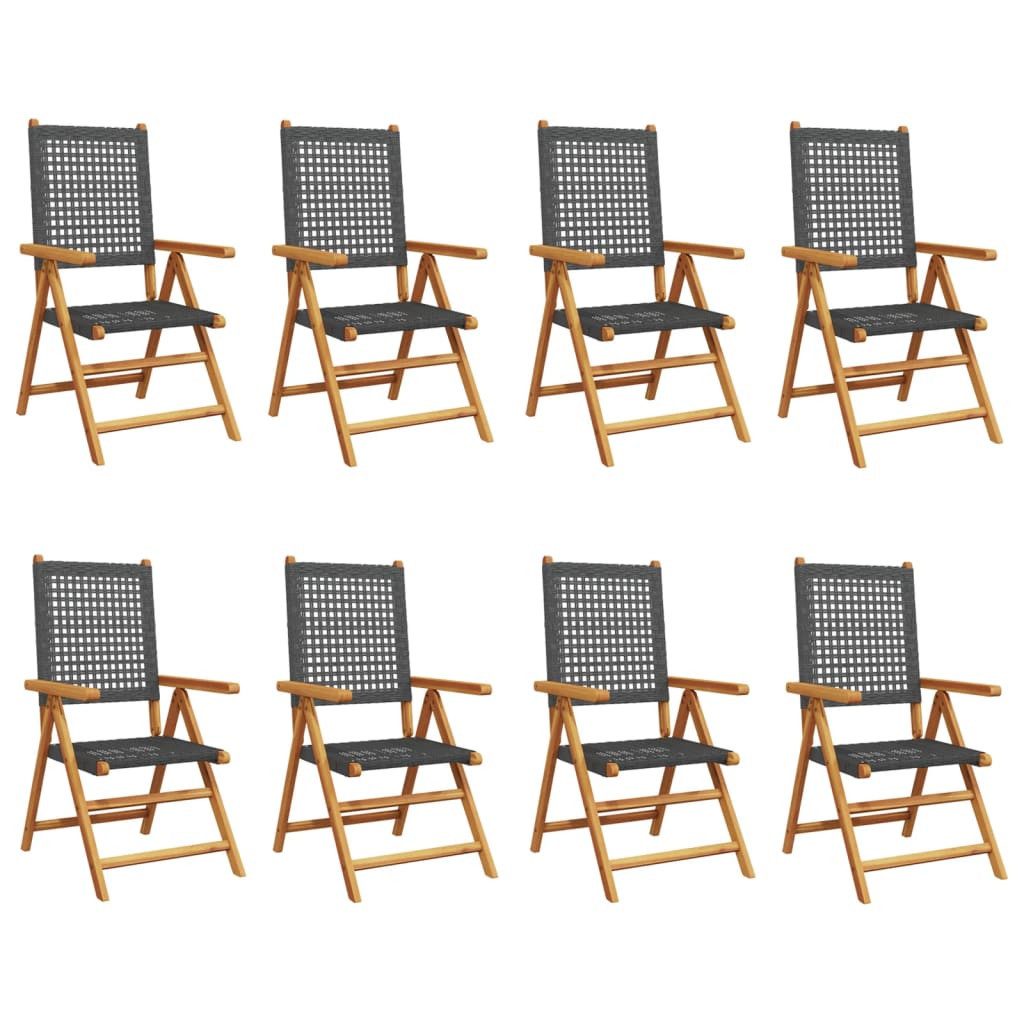 vidaXL Gartenstuhl Gartenstuhl Verstellbar 8 Stk. günstig online kaufen