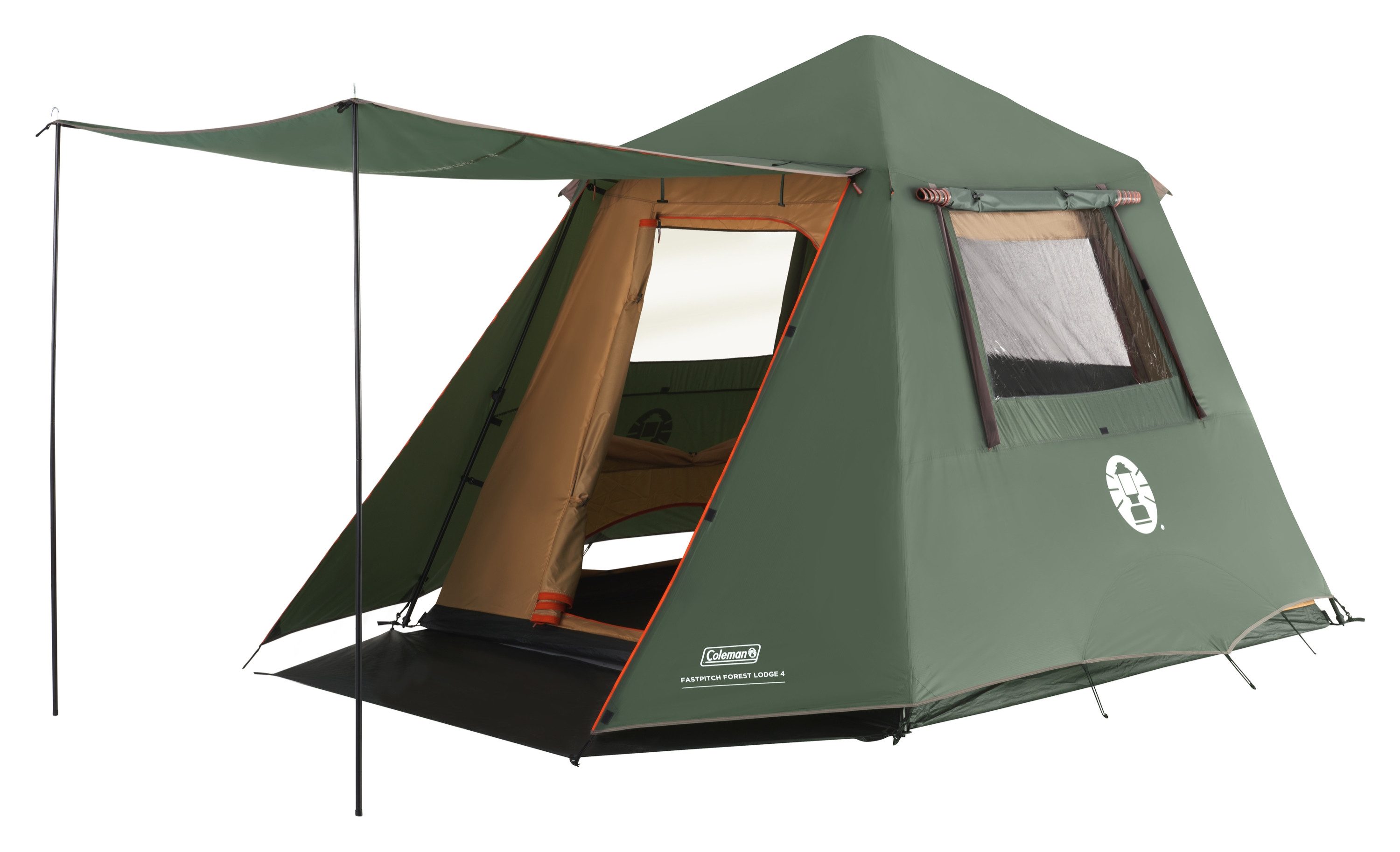 COLEMAN Kuppelzelt Coleman FastPitch Forest Lodge 4 Campingzelt (12,5 kg)