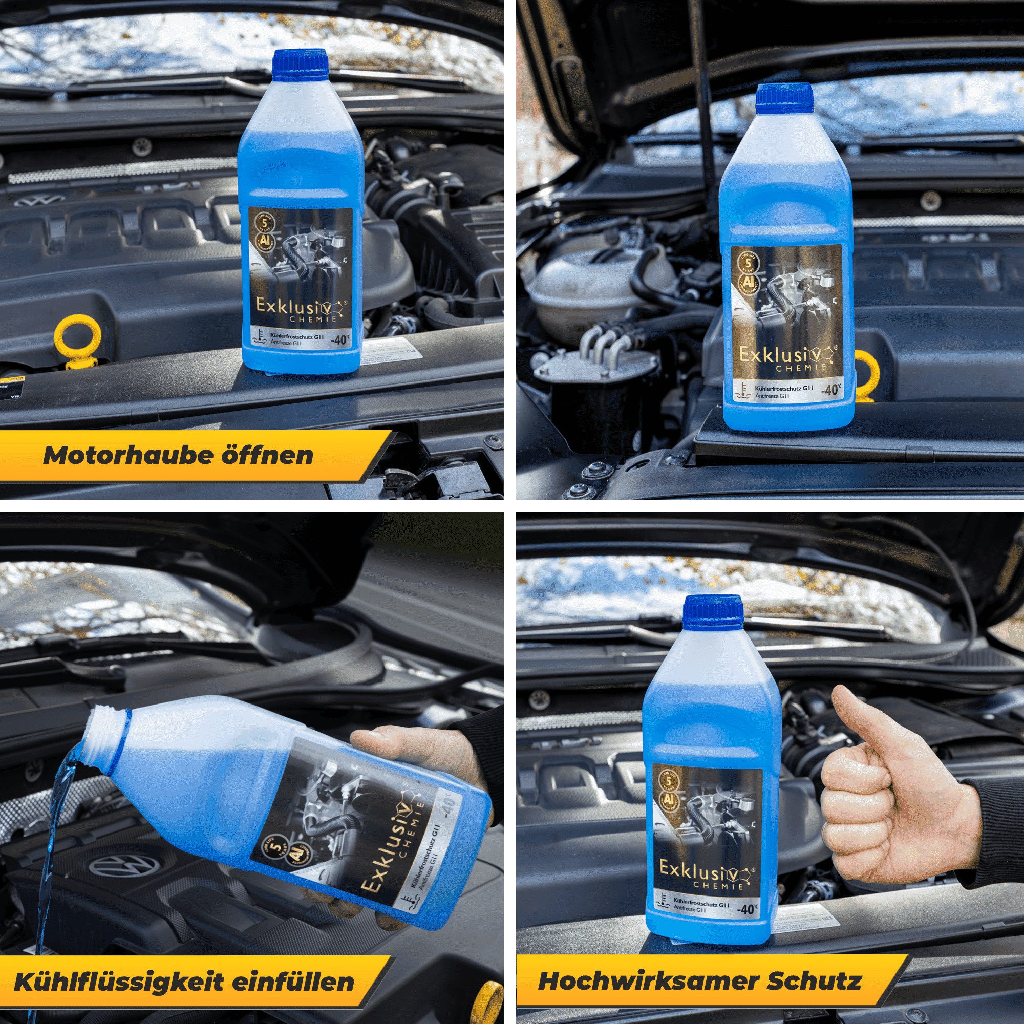 Exklusiv Chemie GmbH Kühlerfrostschutz G11 Kühlerfrostschutz 1 Liter, 1 l – Bild 2 von 5
