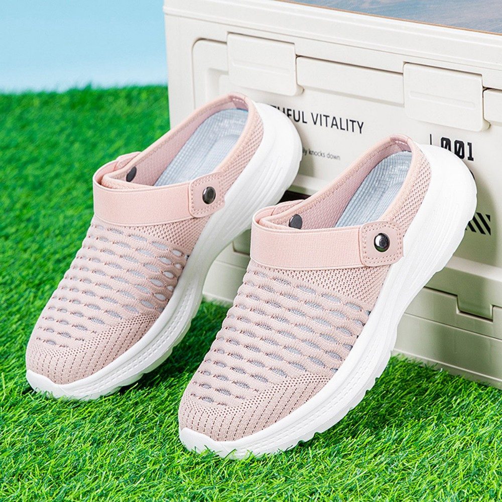 HUSK'SWARE Komfortable Damen Clogs Clog (halb offenes Design, gepolsterte Innensohle) Atmungsaktives Mesh-Obermaterial Rutschfeste und flexible