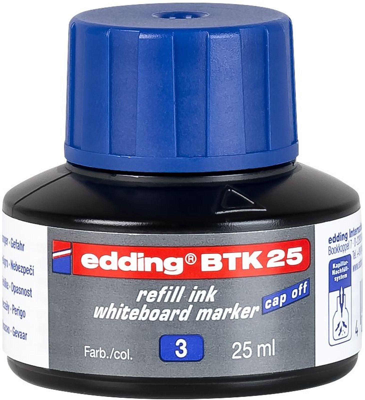 edding Füllhalter Nachfülltinte edding BTK 25 für edding Boardmarker 25ml blau