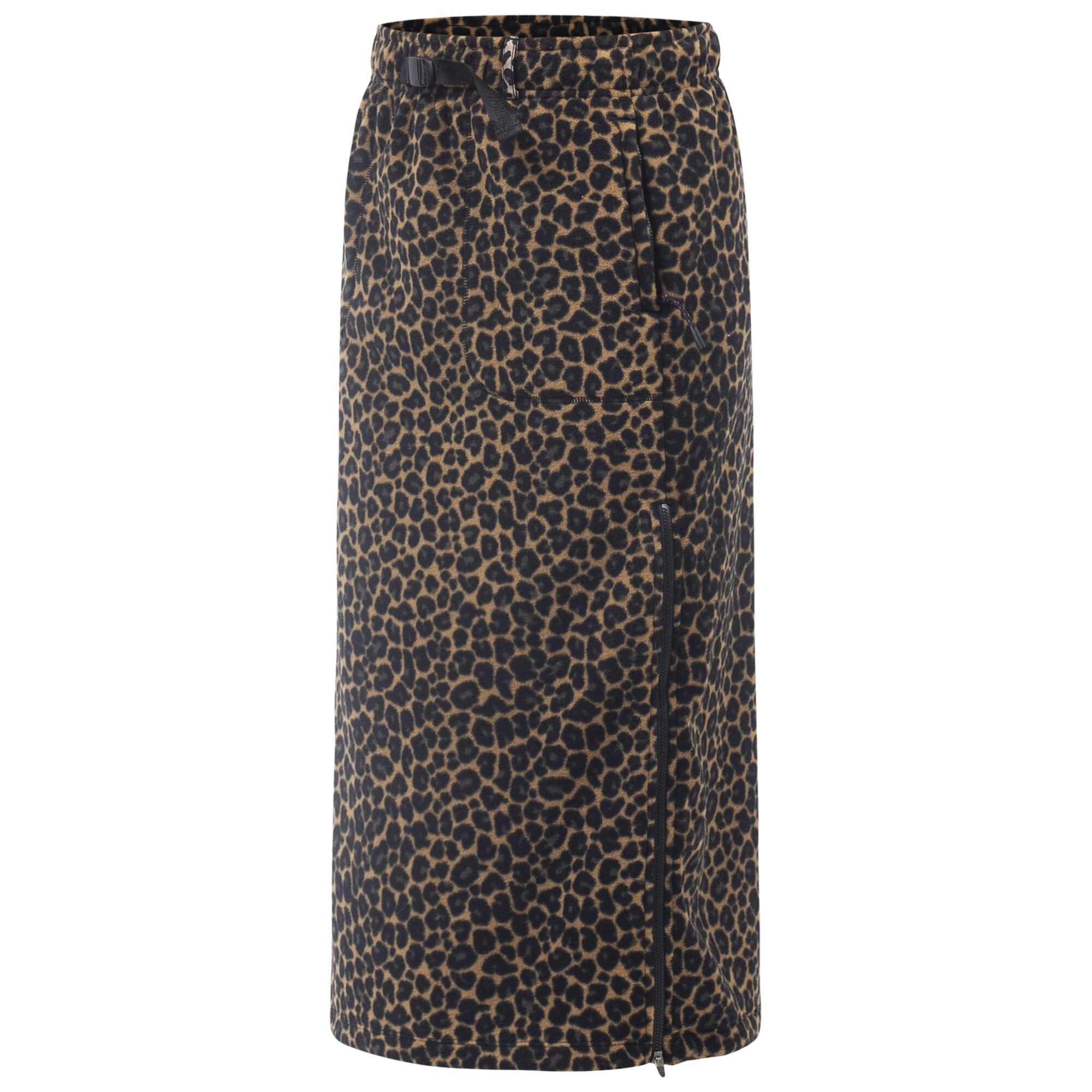 Eivy A-Linien-Rock Leoparden-Muster, mit Seitentaschen