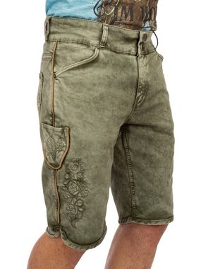 Hangowear Trachtenhose Trachtenjeans HECTOR Short army