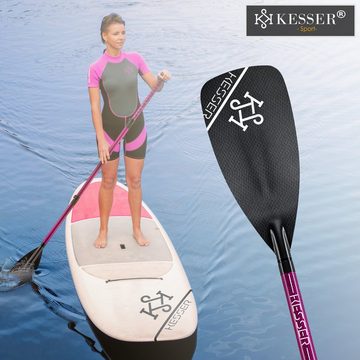 KESSER SUP-Paddel, Paddel Carbon Professional Speed 3-teilig für SUP Kayak