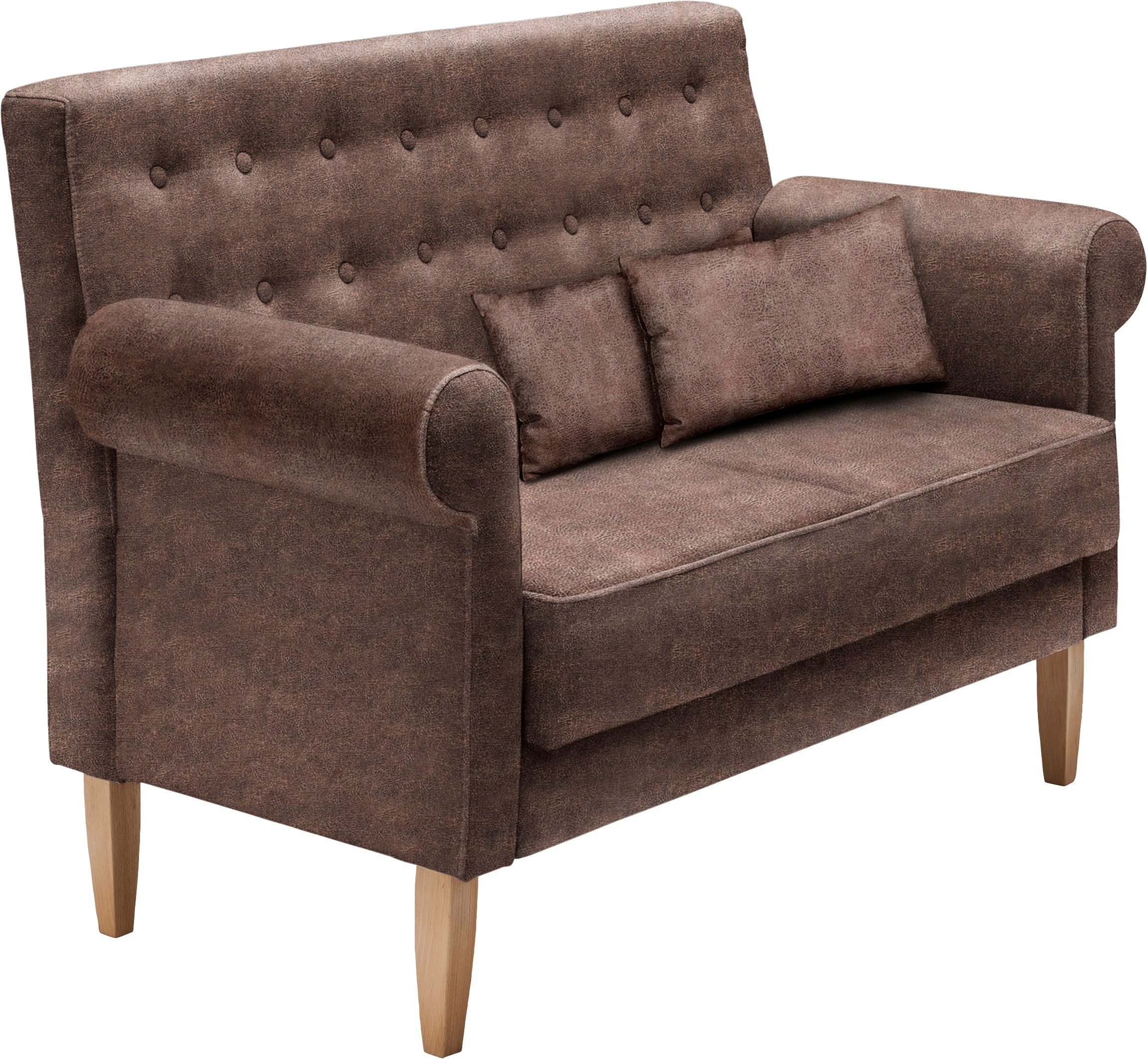 Home affaire Küchensofa Scalea, inkl. 2 Stk. Zierkissen, in verschiedenen Stoffen und Farben