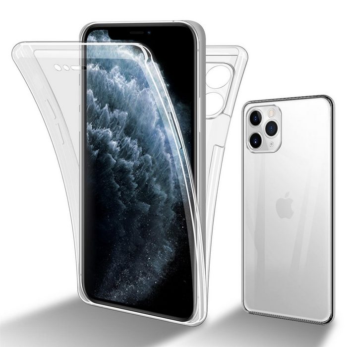Cadorabo Handyhülle TPU 360 Grad Case Apple iPhone 11 PRO MAX Flexible Case Handy Schutzhülle - Hülle - Back Cover 360° Grad