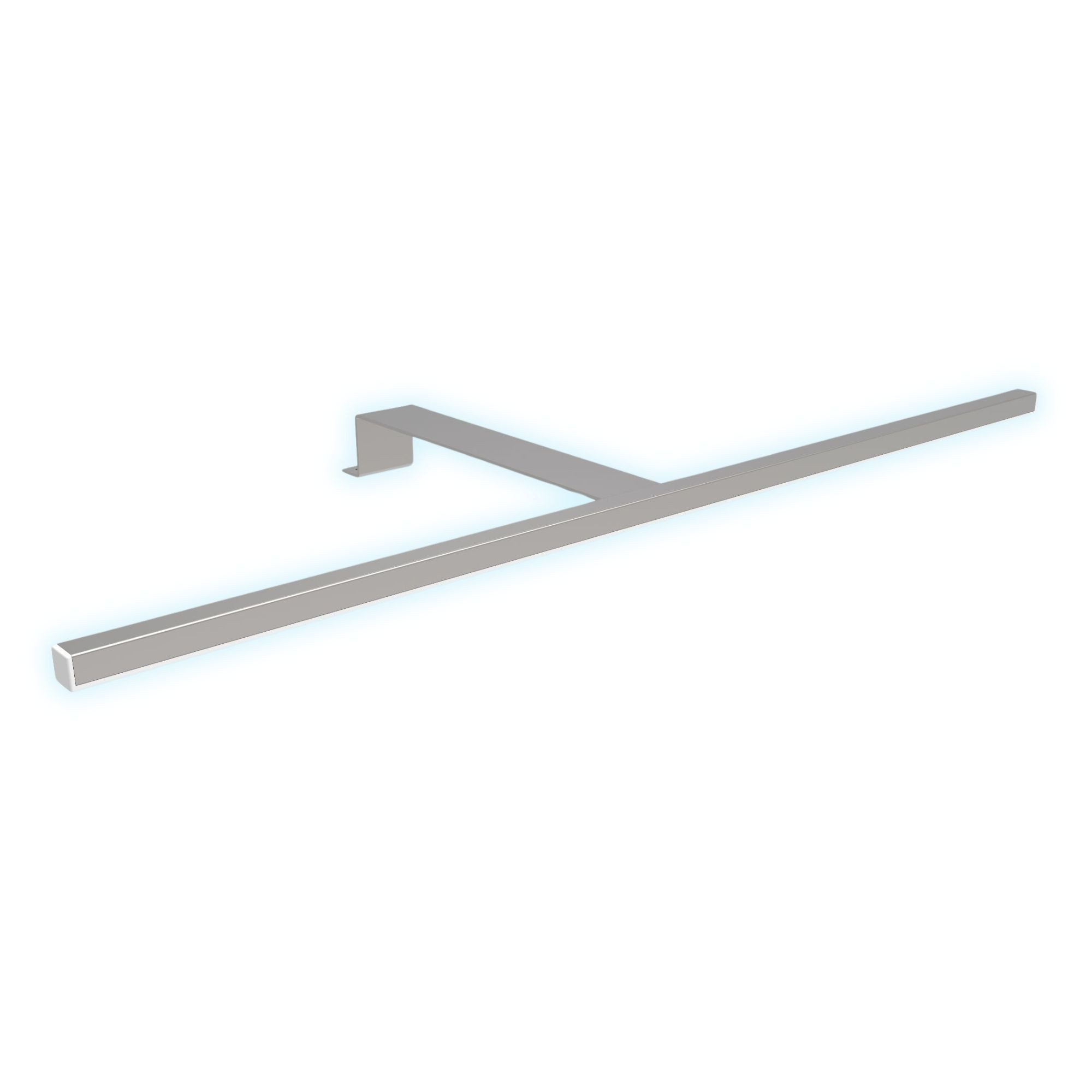 kalb Aufbauleuchte LED Schrankbeleuchtung Schwebetür Aufbauleuchte silbergrau 600mm, 1er Set neutralweiß, neutralweiß