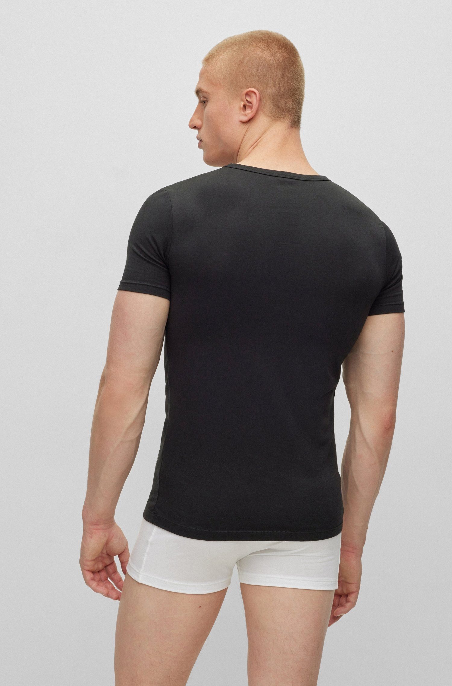 (2-tlg) MODERN T-Shirt BOSS TSHIRTVN schwarz 2P