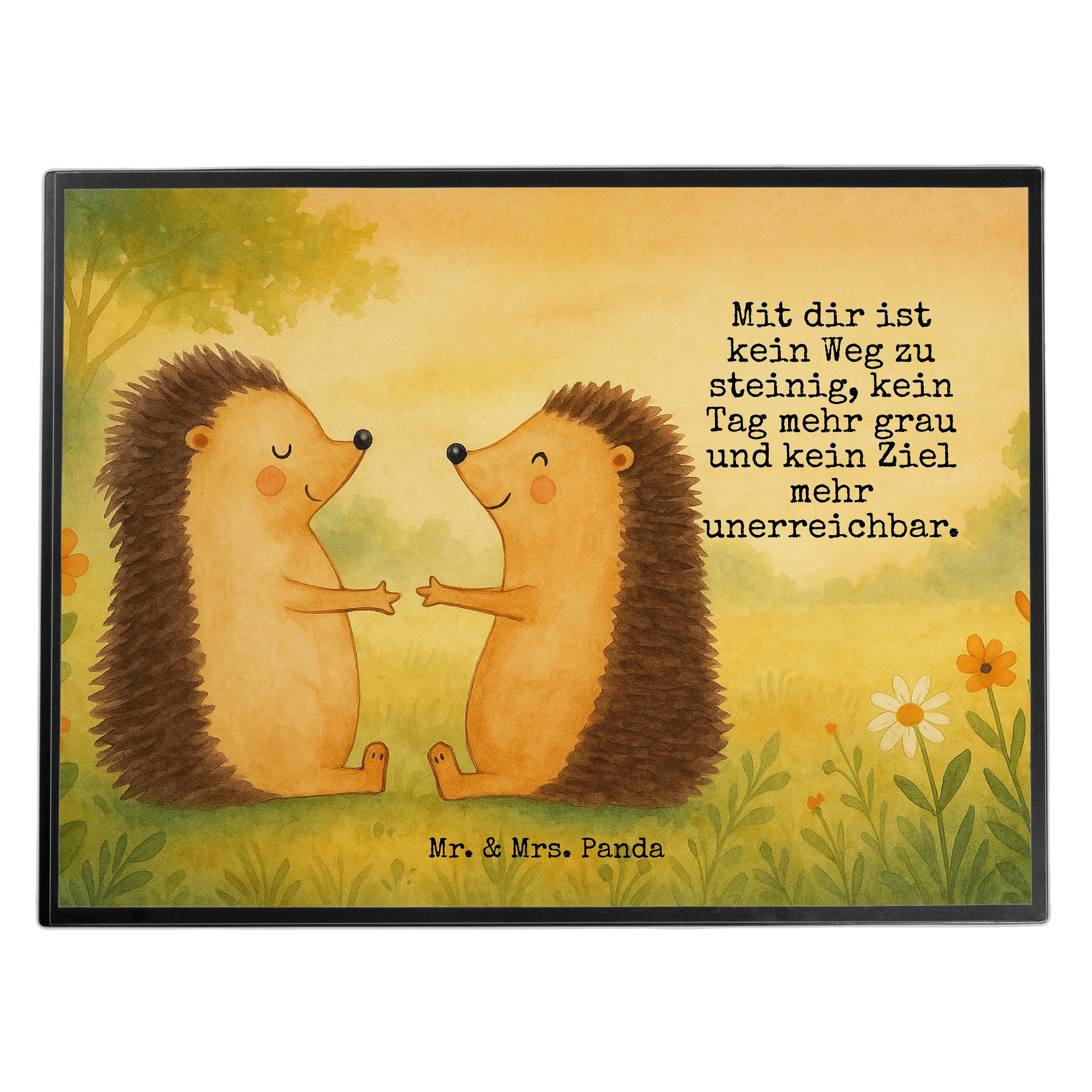 Schreibtischunterlage Igel Liebe Design, schreibtischunterlage, Weiß, Freundin, schreibtisc