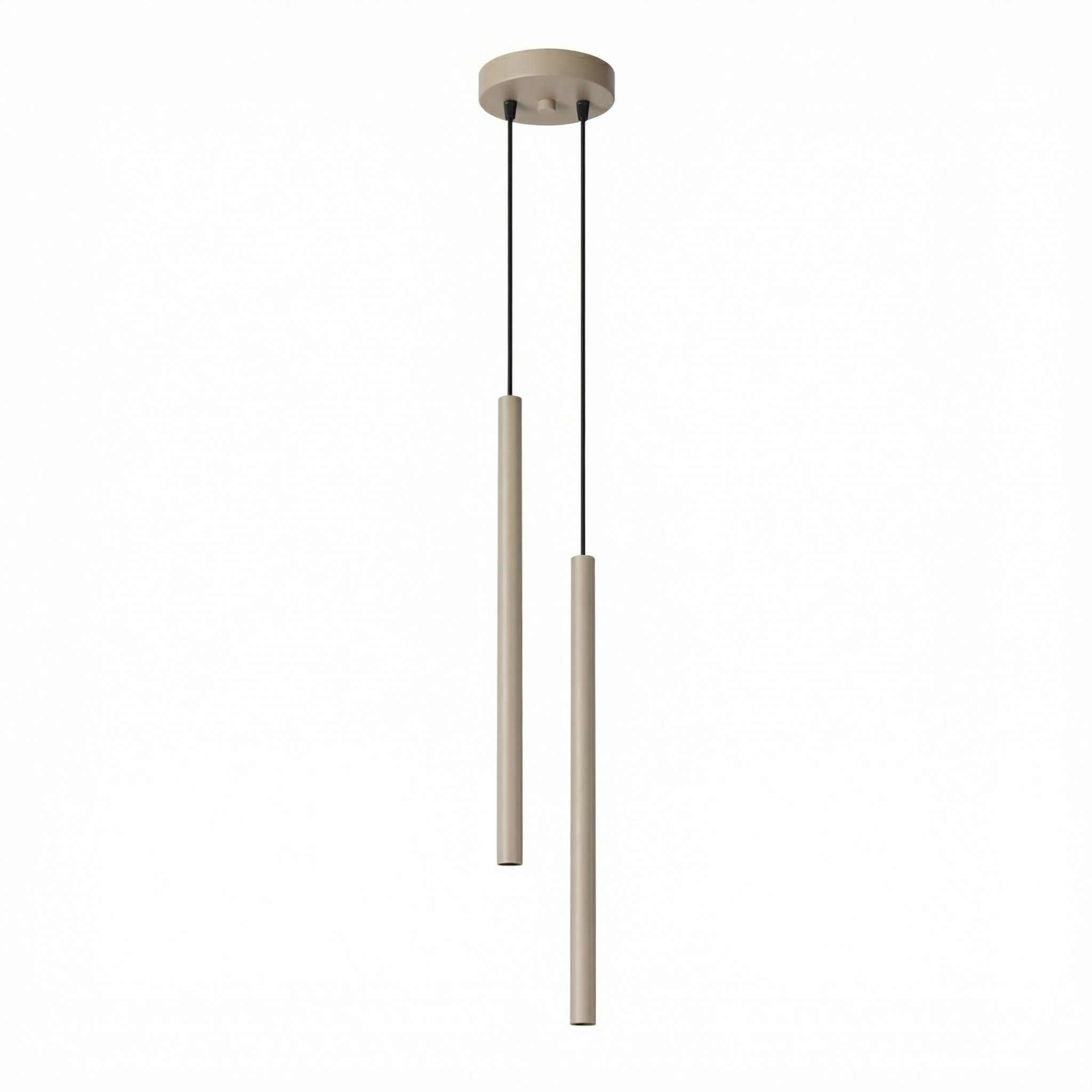 SOLLUX lighting Hängeleuchte Pendelleuchten PASTELO 2 taupe, Nicht enthalten