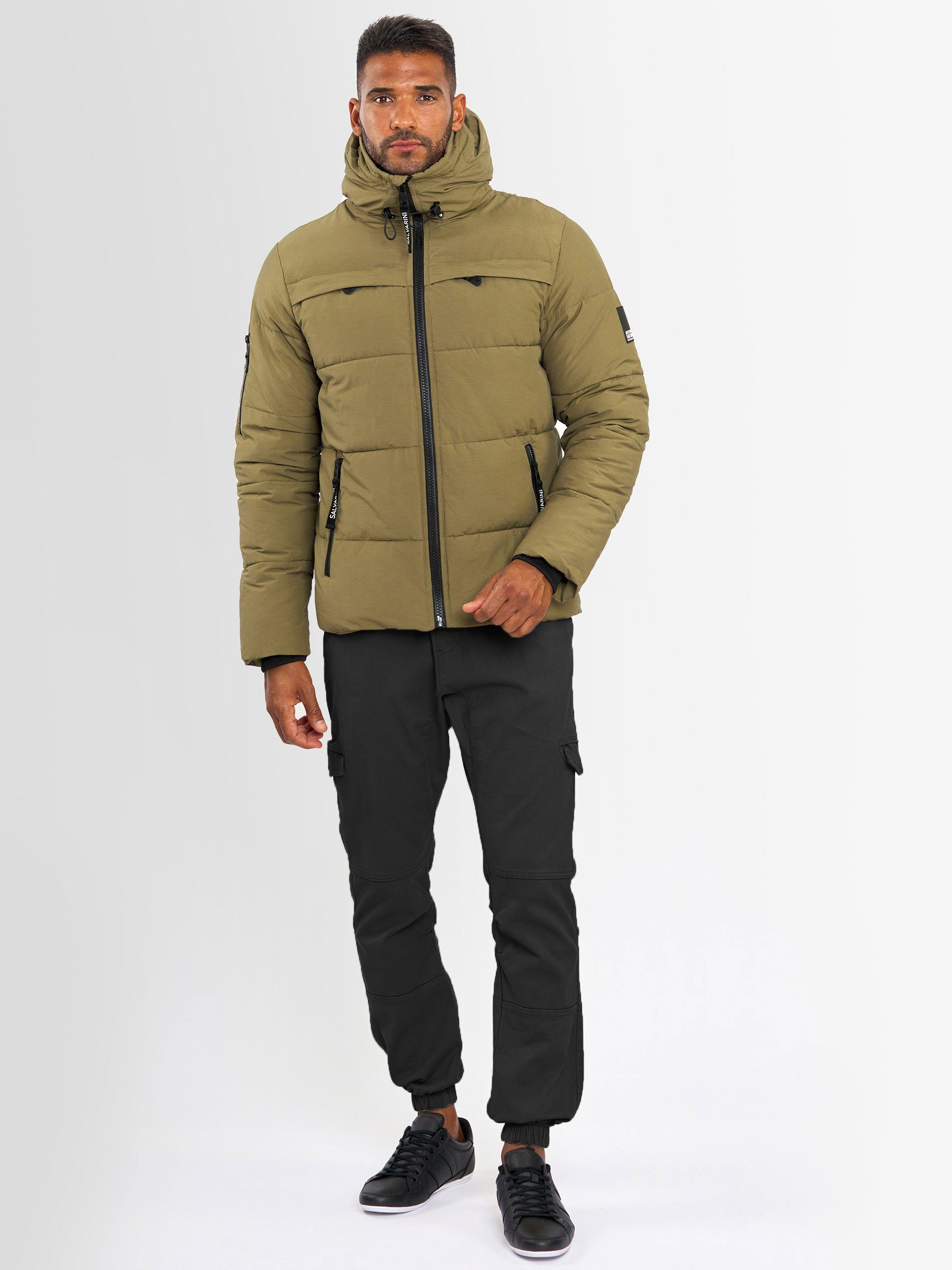 Alessandro Salvarini Winterjacke ASDiego mit extra hohem Kragen und vielen Taschen