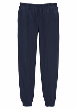 le jogger® Pyjama (2 tlg., 1 Stück) mit zweifarbig gestreiftem Oberteil