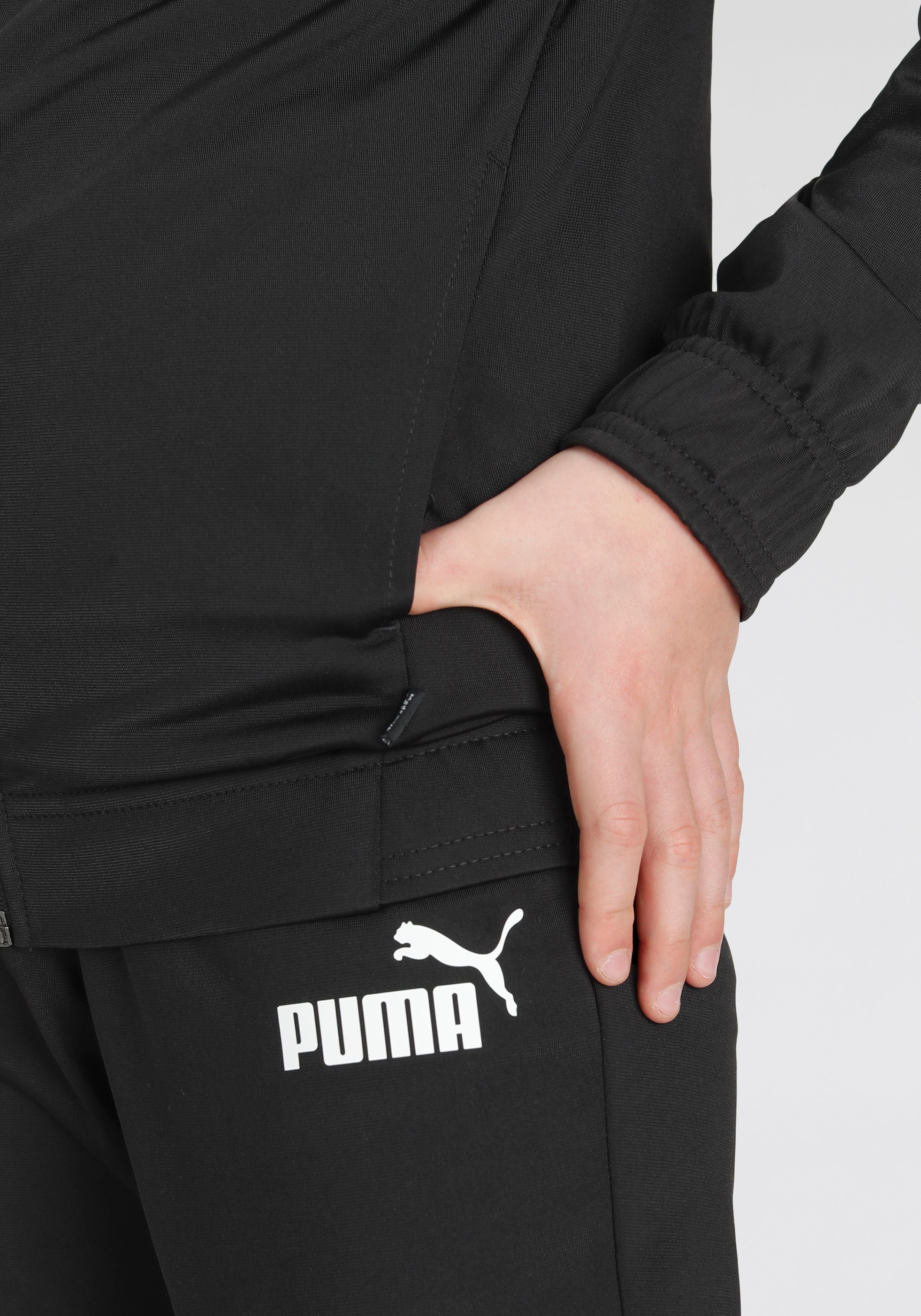 PUMA Jogginganzug POLY Puma (Set, 2-tlg) Black B SUIT CL