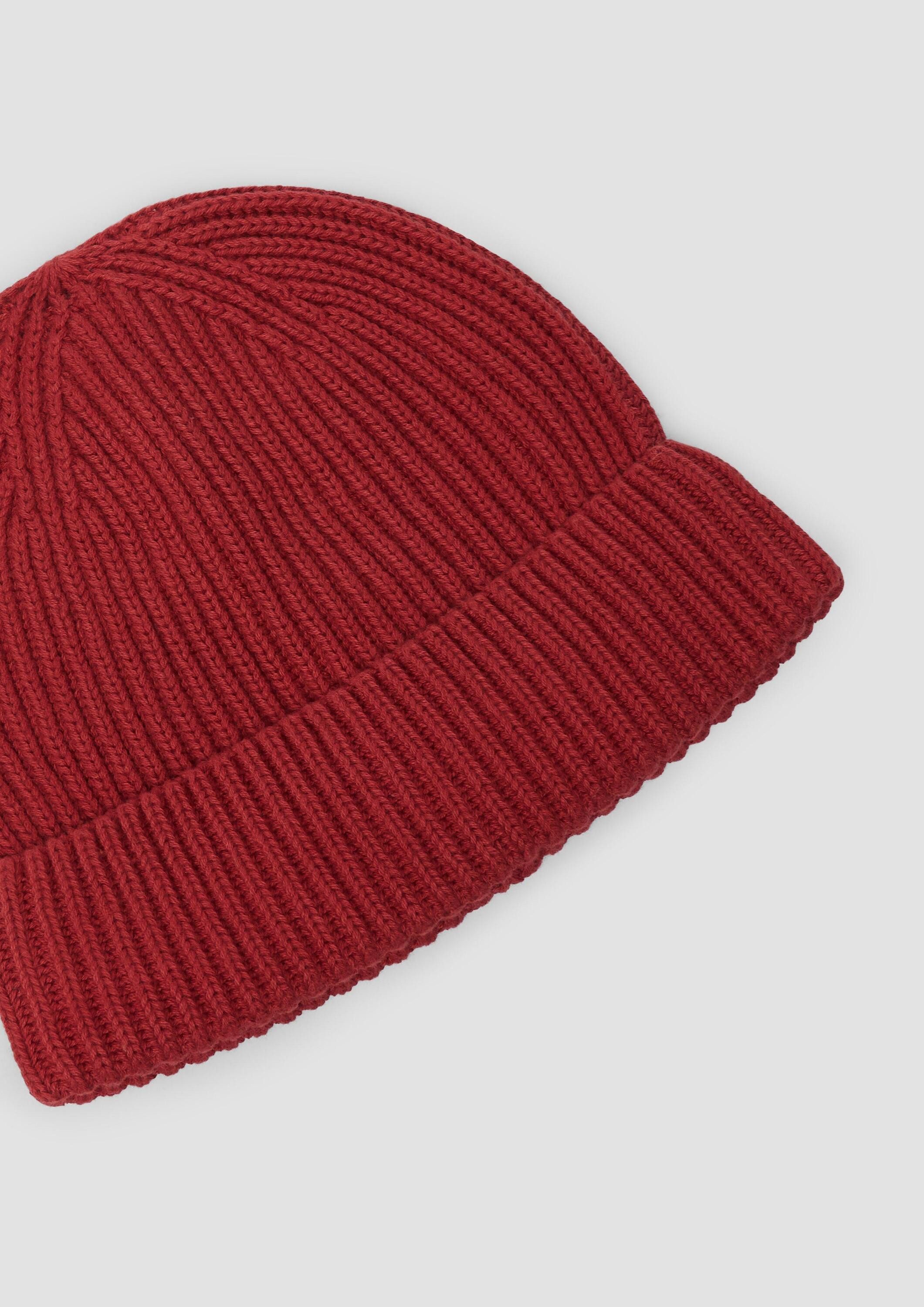 s.Oliver Strickmütze Mütze Gestrickte Baumwoll-Beanie mit günstig online kaufen