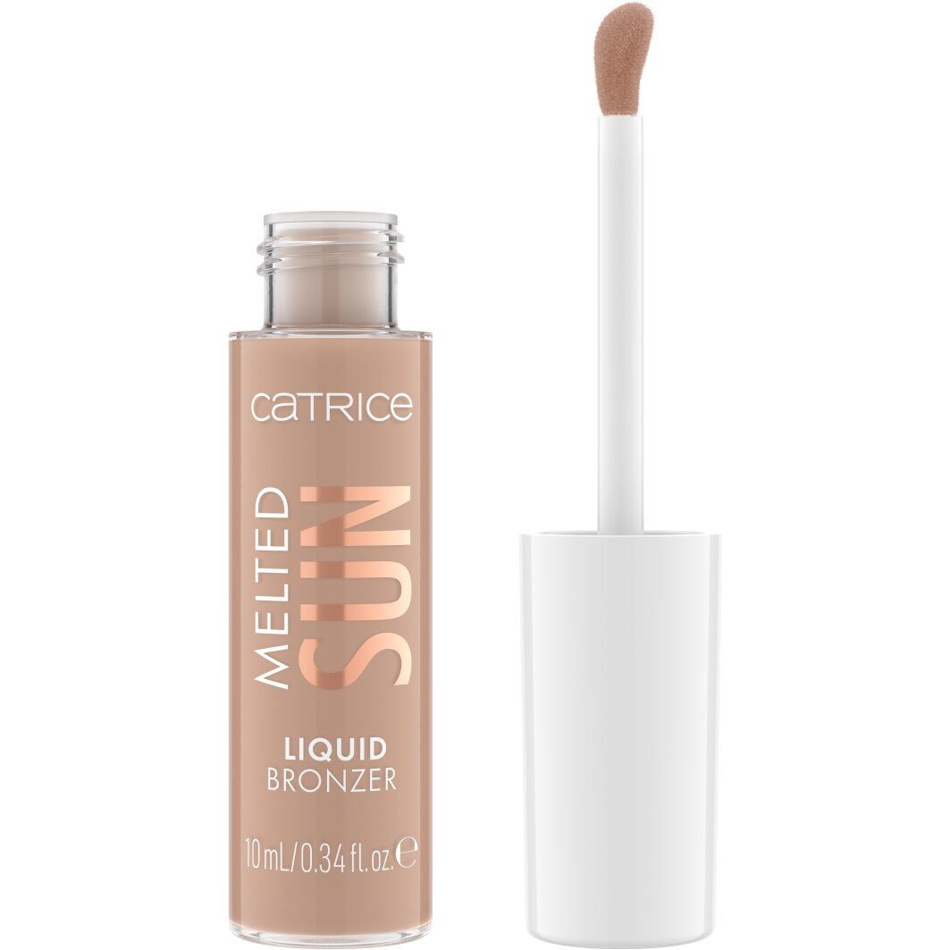 Catrice Bronzer-Puder Melted Sun Liquid Bronzer, 3-tlg., Cremige Textur, matt, aufbaubare Deckkraft, leicht verblendbar.