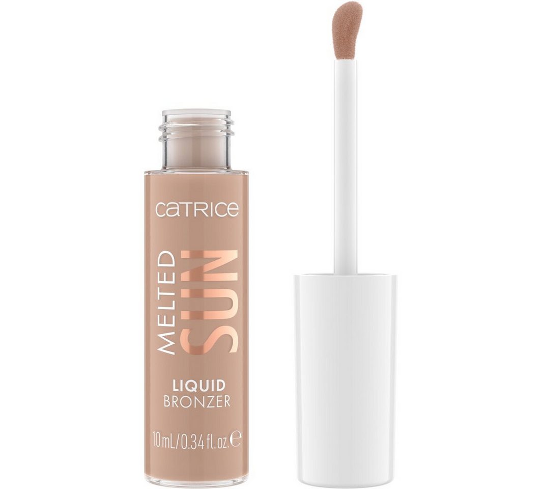 Catrice Bronzer-Puder MELTED SUN LIQUID BRONZER, 3-tlg., cremige Textur, matt, aufbaubare Deckkraft, leicht verblendbar.