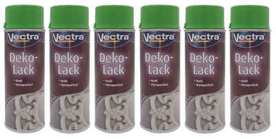 J.W. Ostendorf Vollton- und Abtönfarbe 6x Vectra® Dekolack gelbgrün matt 400ml Lackspray Farbspray Sprühdose