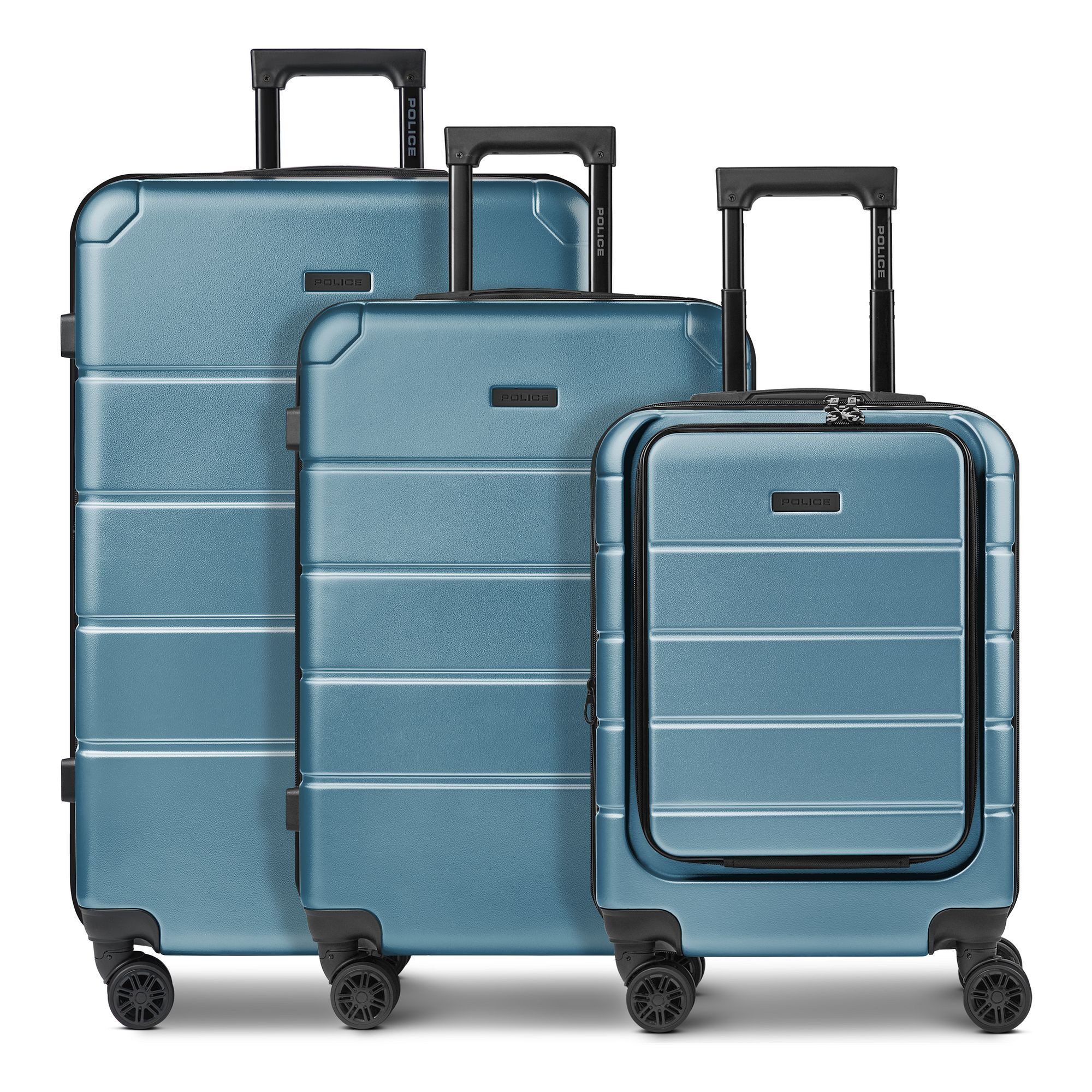 Police Trolleyset Dublin, 4 Rollen, (3-teilig, 3 tlg), ABS