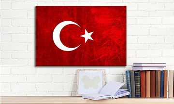 WandbilderXXL Leinwandbild Türkei, Flaggen (1 St), Wandbild,in 6 Größen erhältlich
