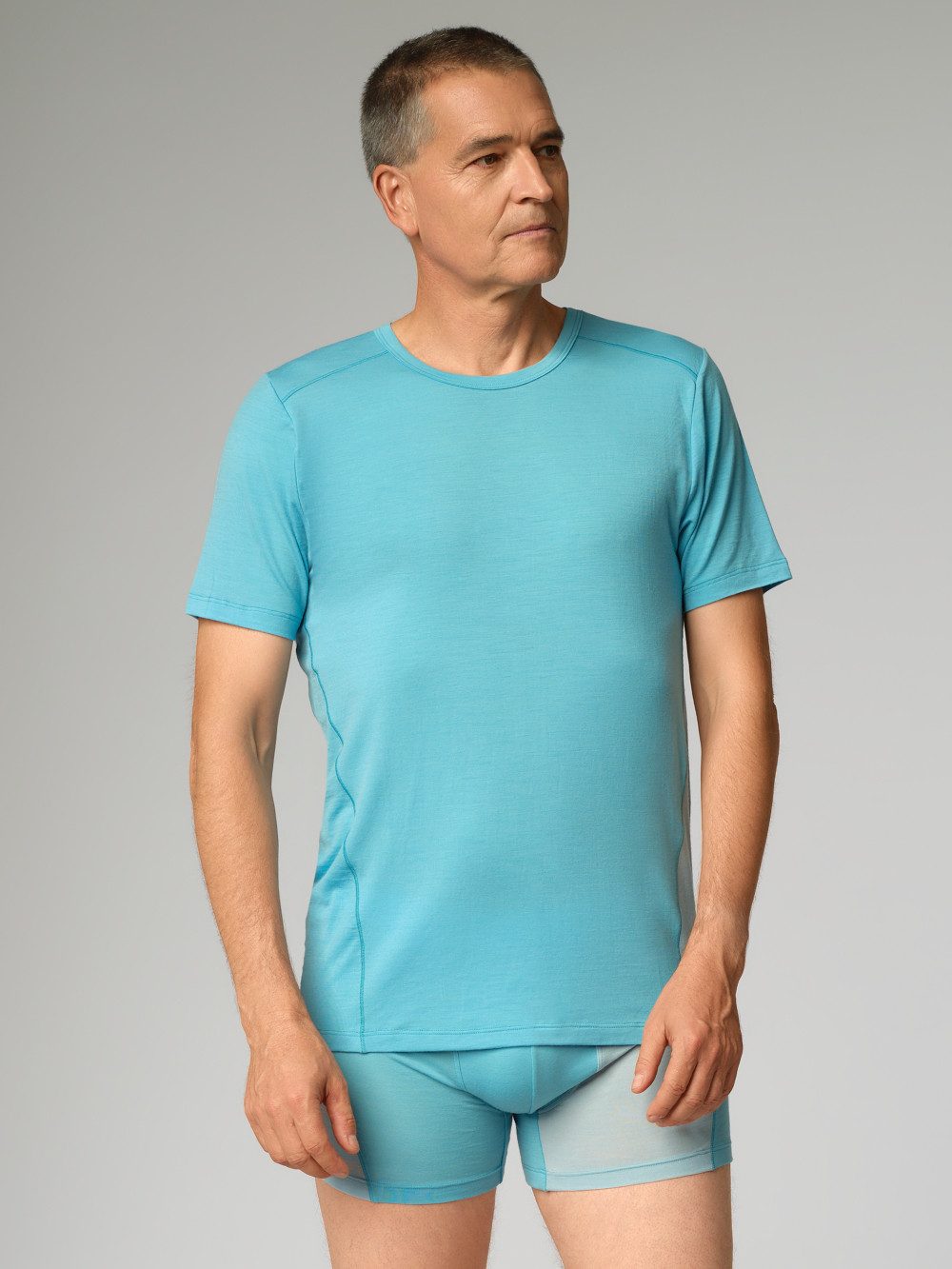Kurzarmshirt aus Merinowolle