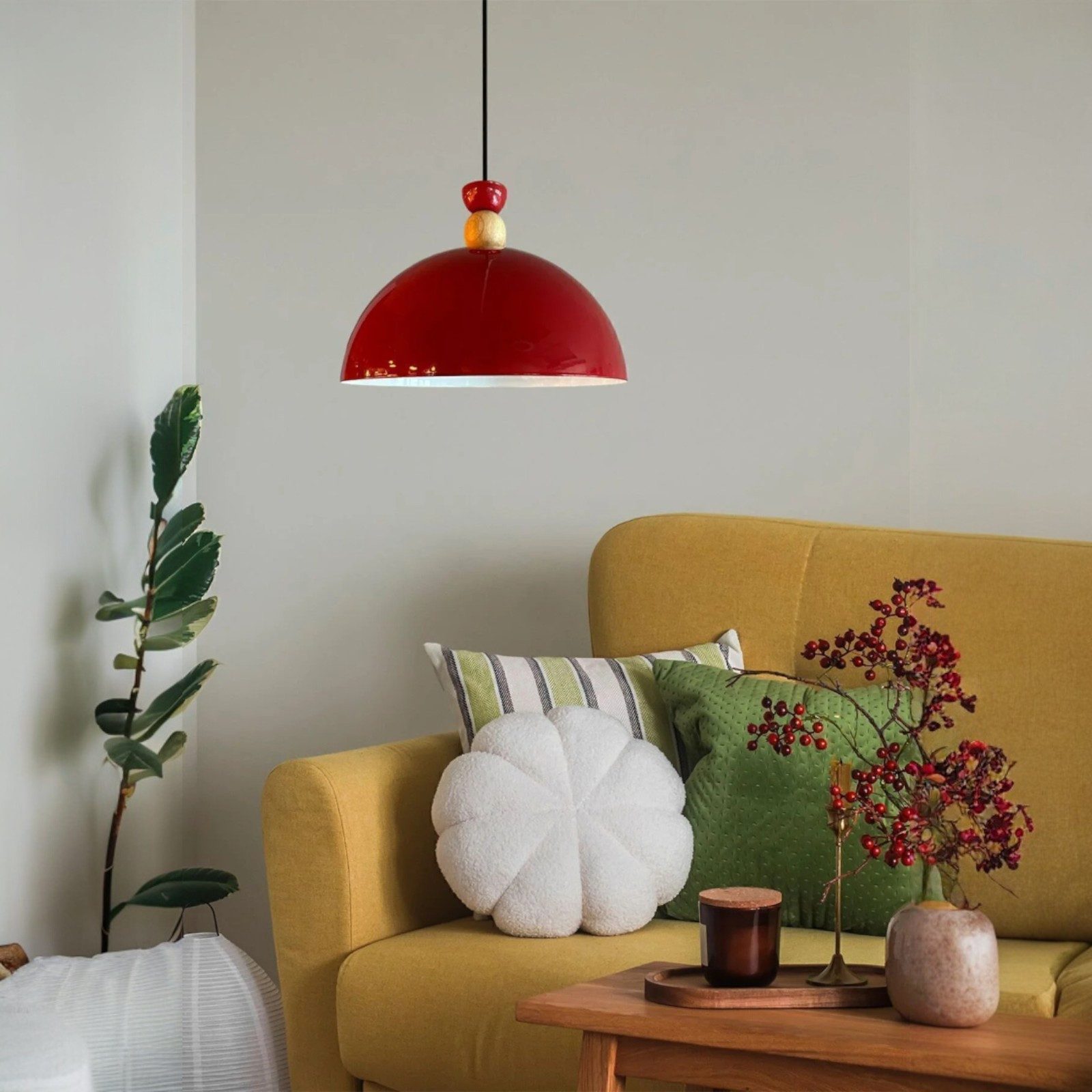 Bamyum Pendelleuchte Pendelleuchte Yimpi Hängelampe Industrial Ø30 cm, E27, Moderne Lampe, ohne Leuchtmittel, E27, Dimmbar, Einstellbare Kabellänge