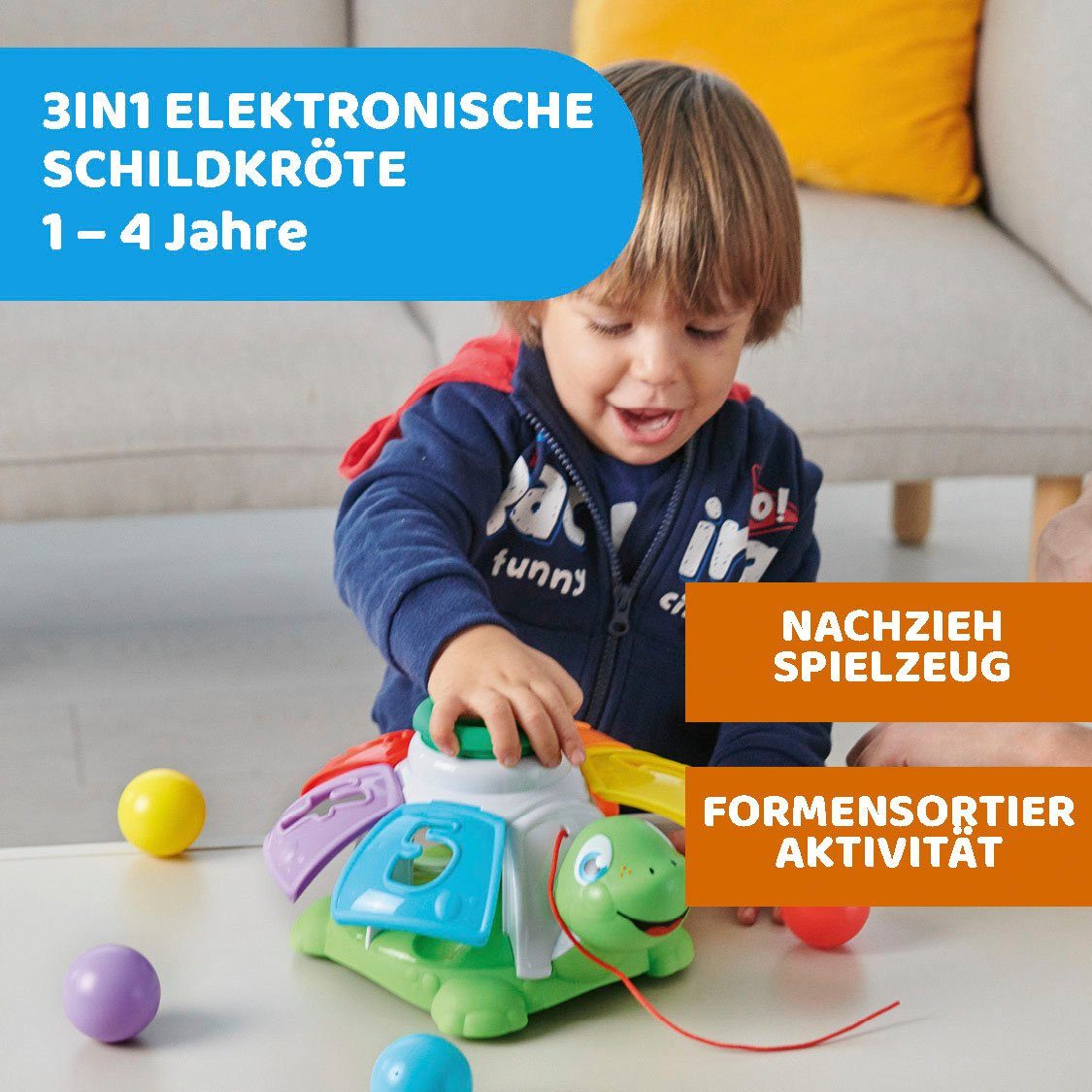 Chicco Nachziehtier Sortier-Schildkröte zum Ziehen günstig online kaufen