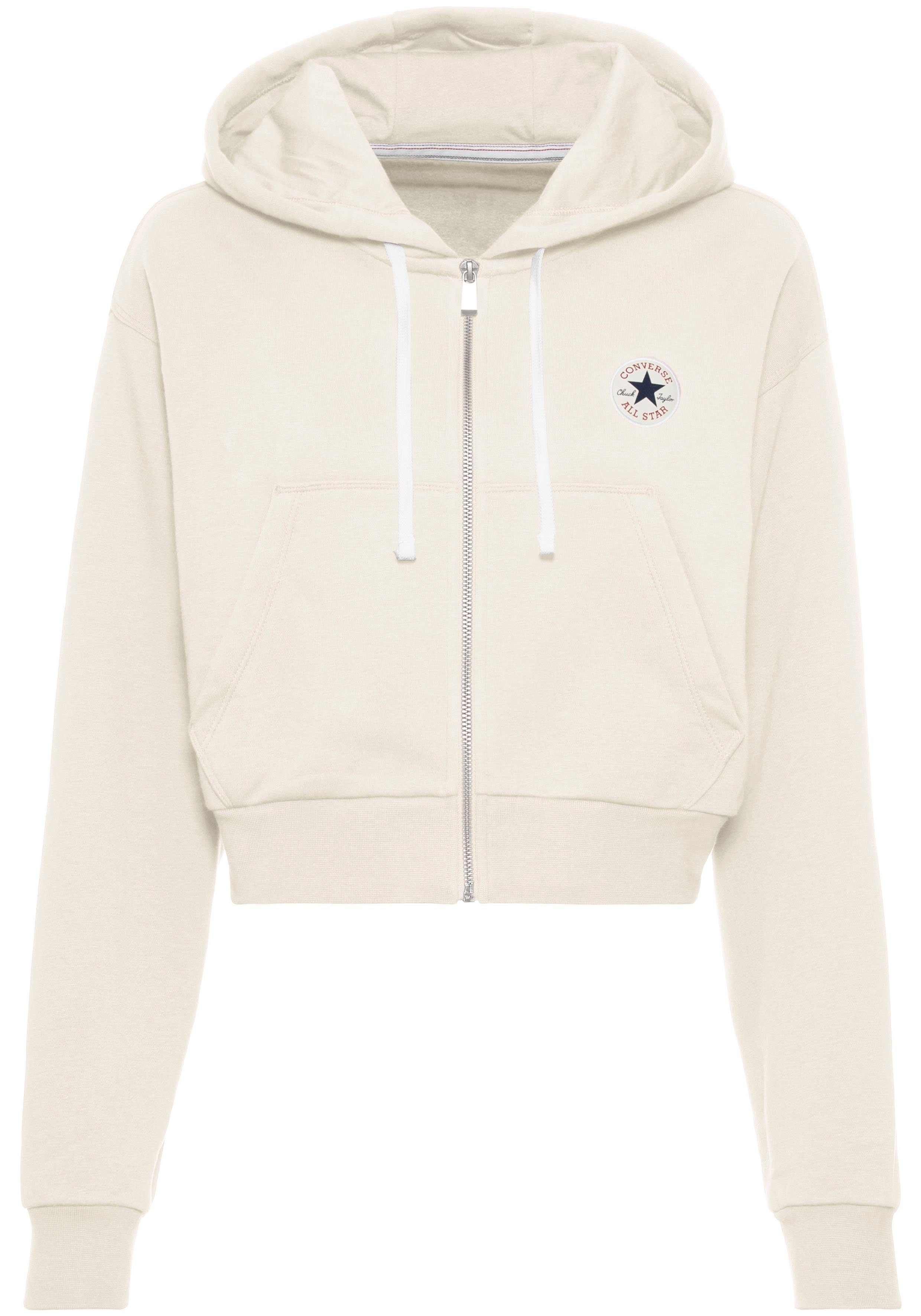 Converse Sweatjacke WOMEN'S CONVERSE RETRO FULL-ZIP HOODIE (1-tlg) cropped günstig online kaufen
