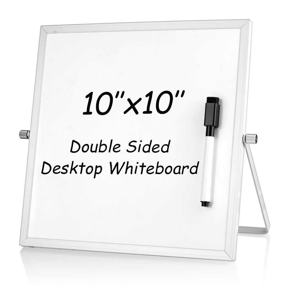 euroharry Memoboard Tafel Kleines Trockenlöschen Desktop Whiteboard mini Weiße Kleines