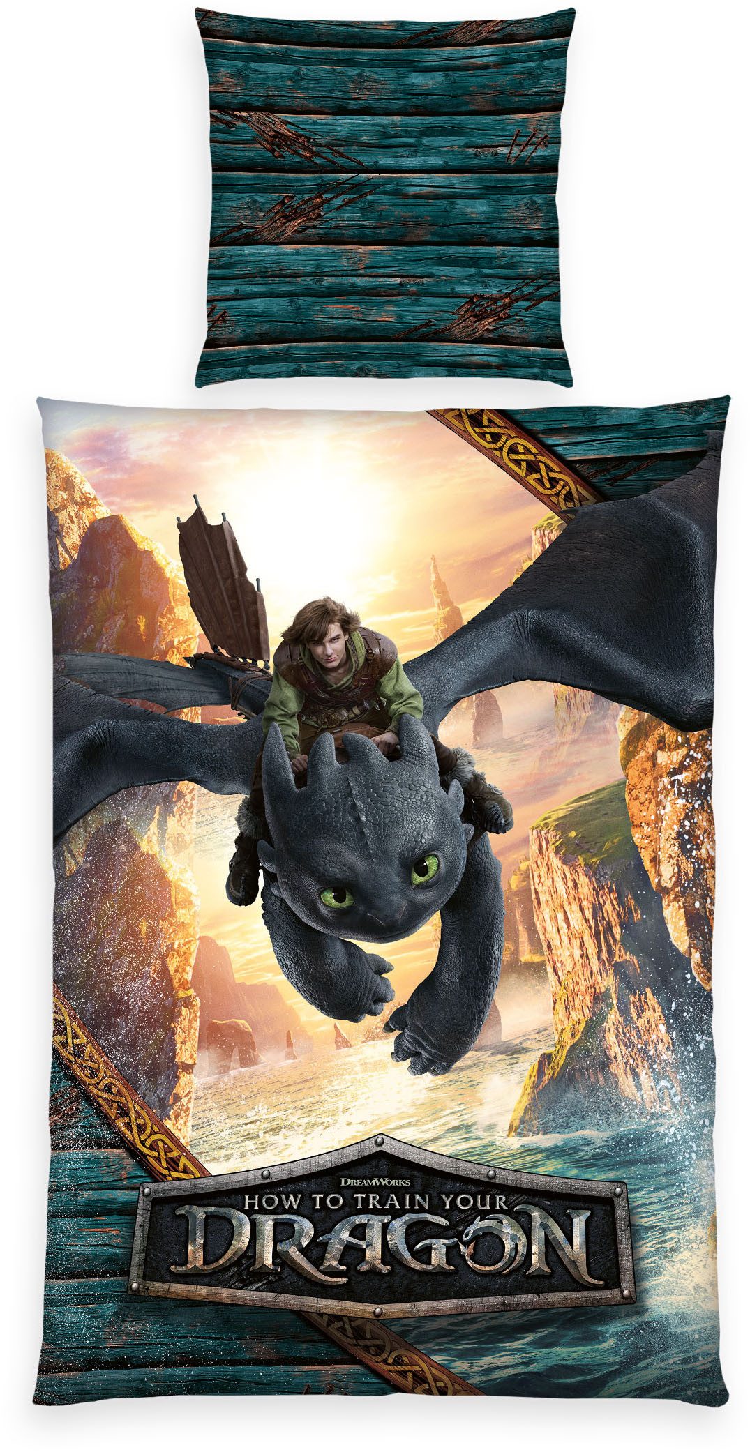 Bettwäsche Dragons, Renforcé, 2 teilig, Wendebettwäsche günstig online kaufen