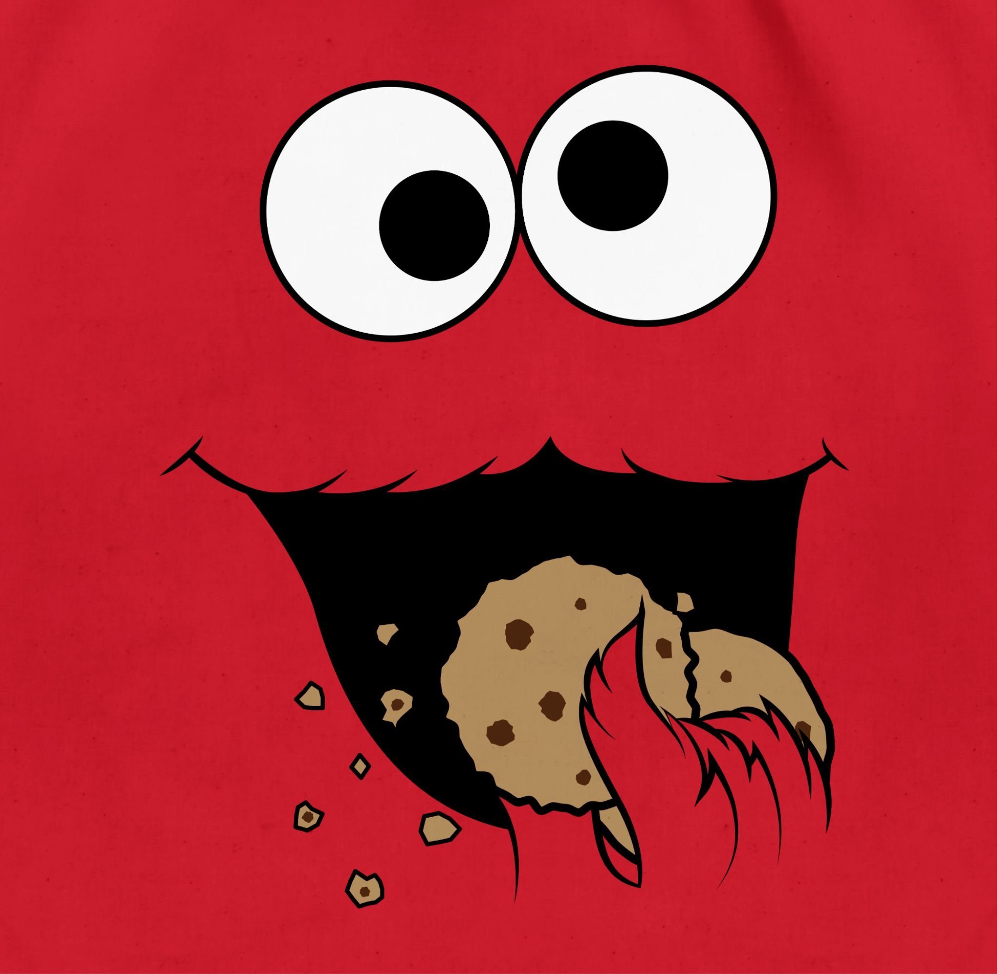 Shirtracer Turnbeutel Keks Monster I Krümelmonster I Cookie Monster Fastnacht I Fasnacht I F, Karneval & Fasching